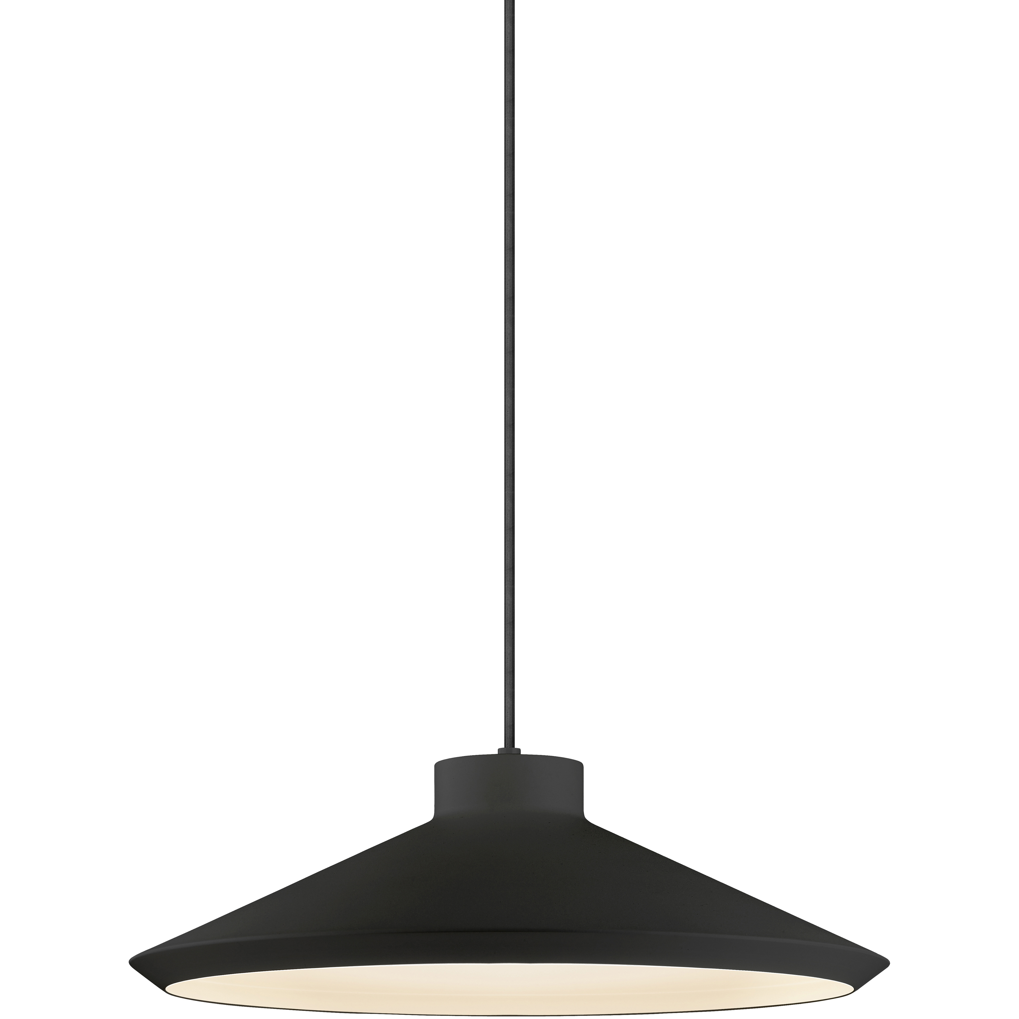 Koma LED 22 inch Satin Black Pendant Ceiling Light
