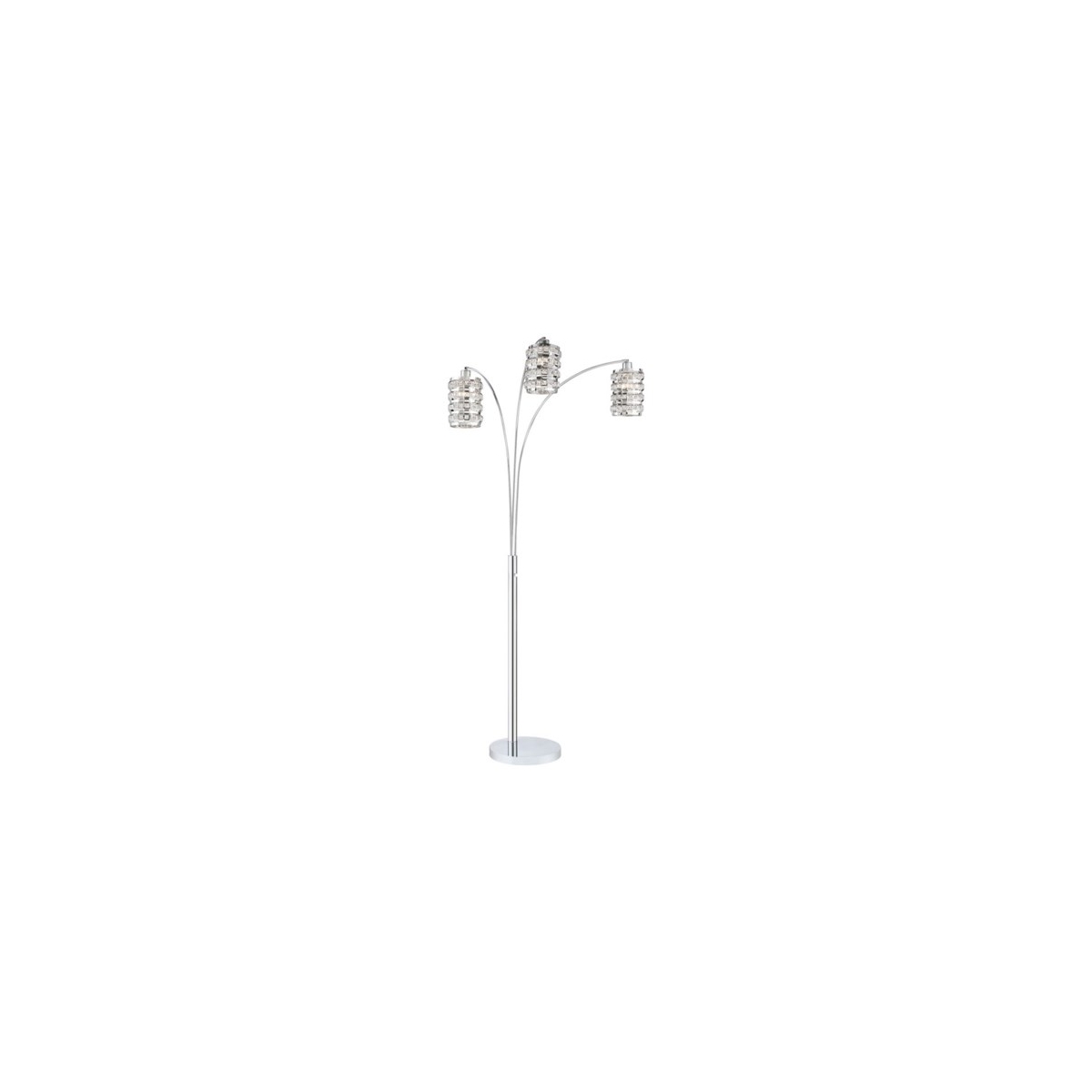 Valerie 86 inch 40.00 watt Chrome Arc Lamps Portable Light