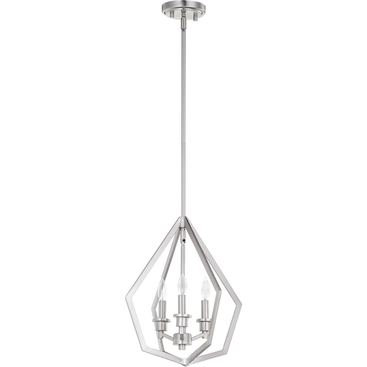 Knox 3 Light 14.25 inch Satin Nickel Pendant Ceiling Light