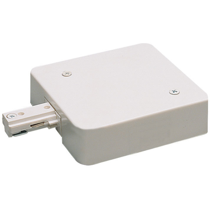 1-circuit 1 Light White T-Bar End Feed Ceiling Light, with Circuit Limiter