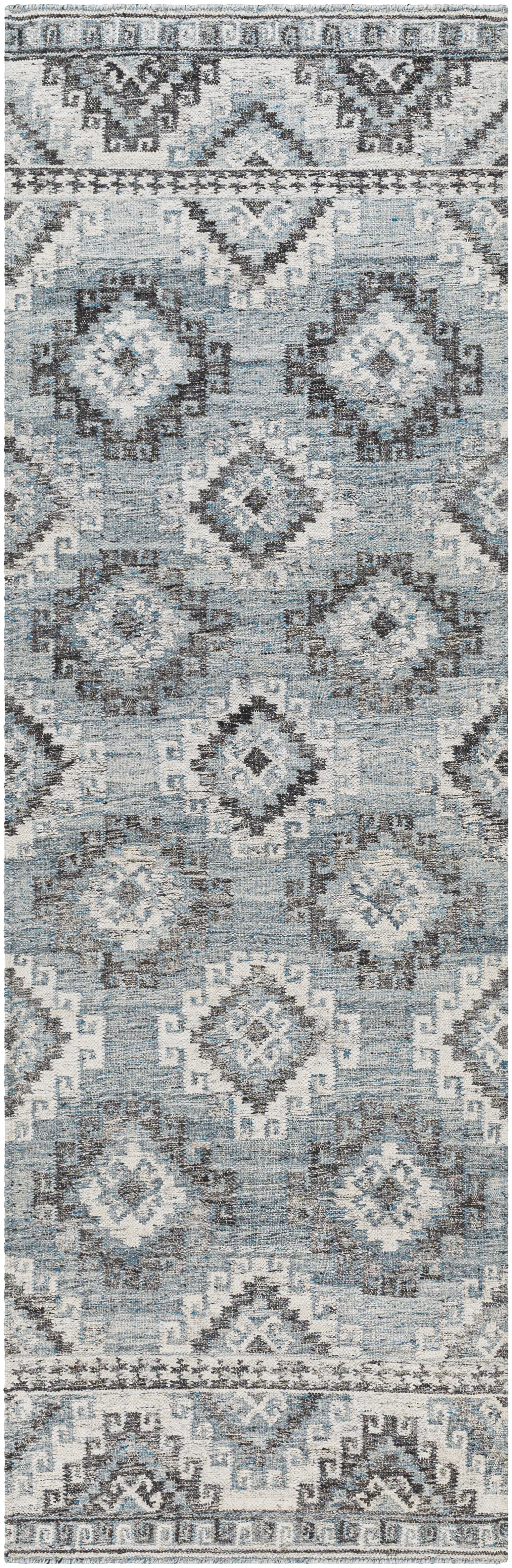 Alyssa 96 X 30 inch Light Grey Rug, Runner