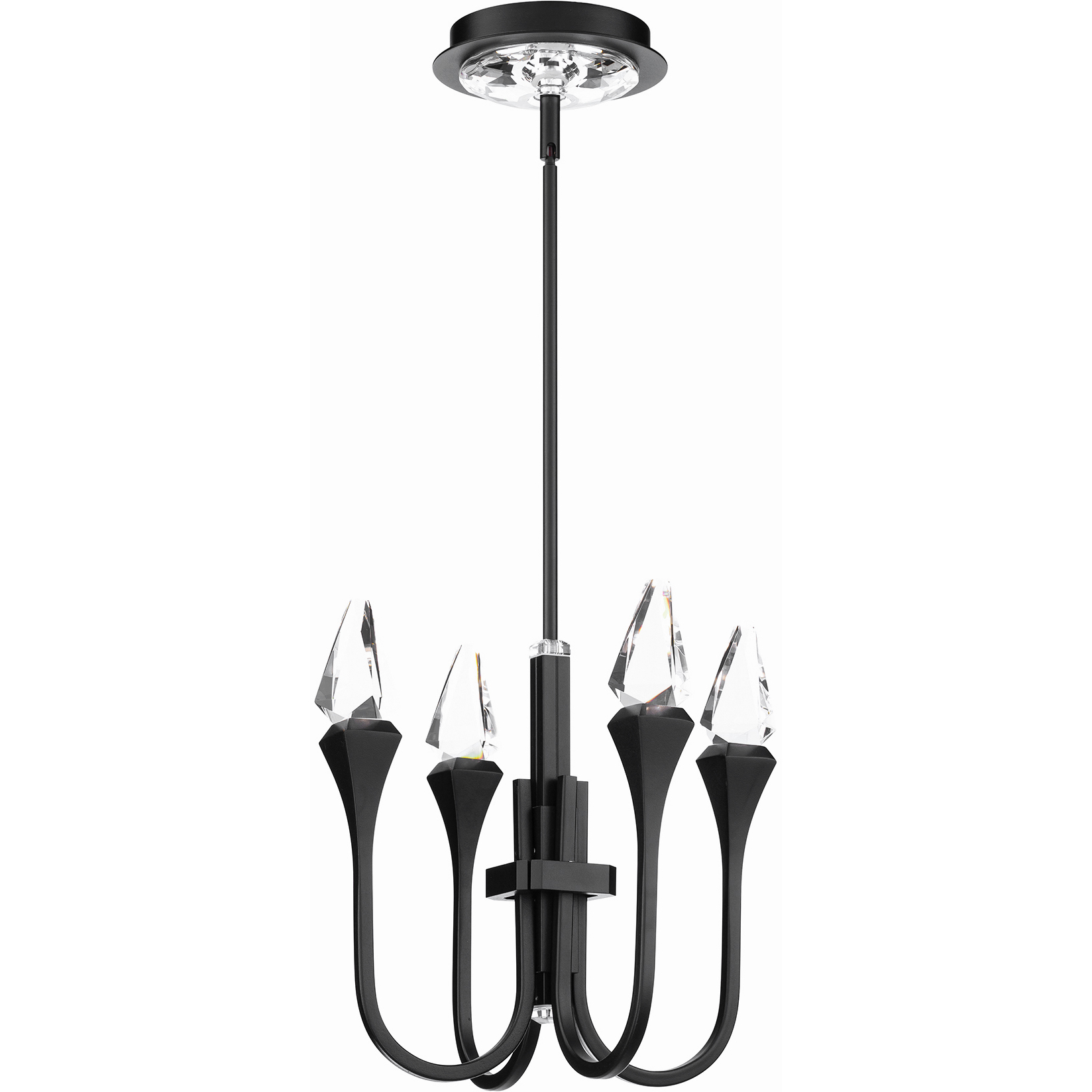 Beyond Plumeria LED 12 inch Black Pendant Ceiling Light