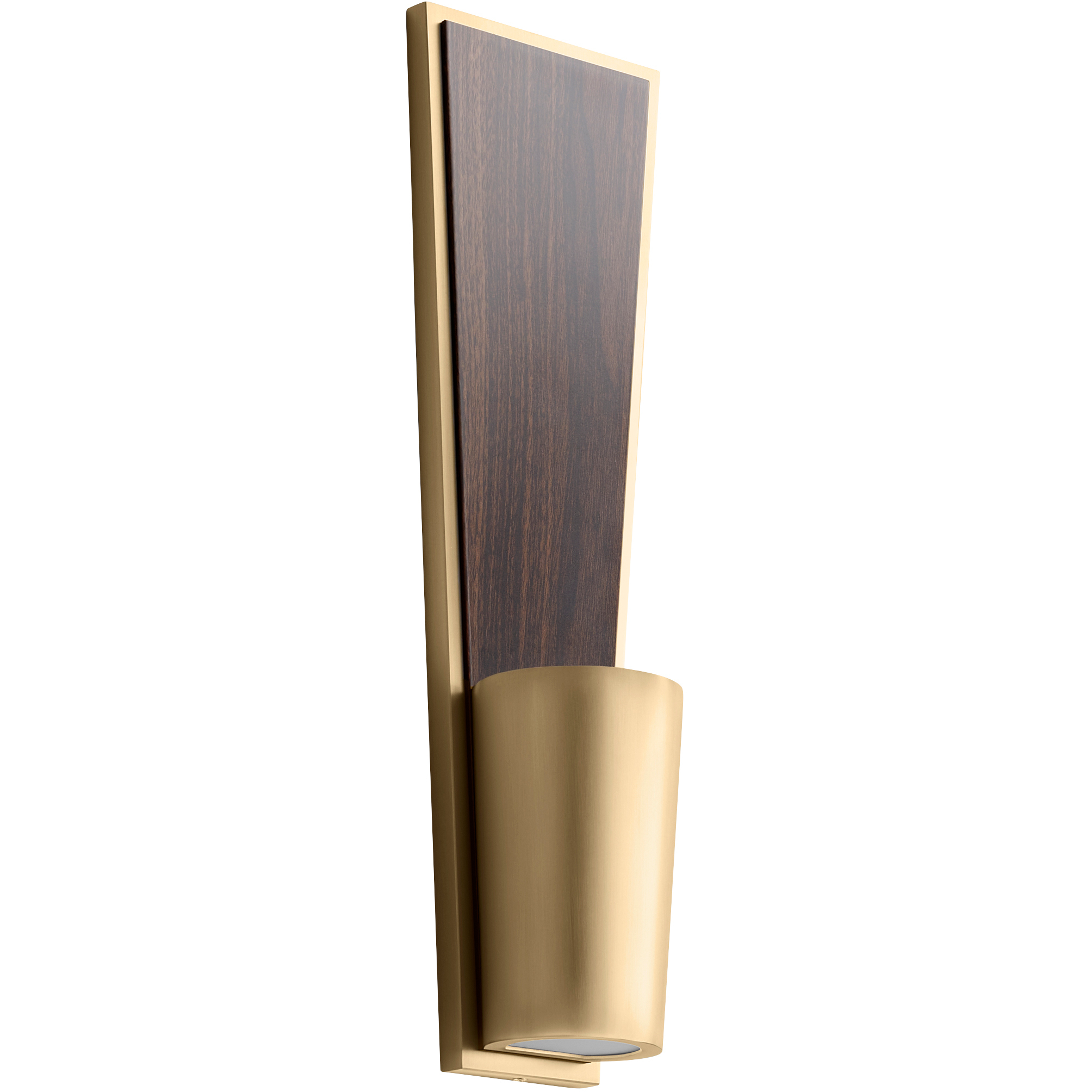 Favero 2 Light 4.75 inch Aged Brass/Walnut Sconce Wall Light