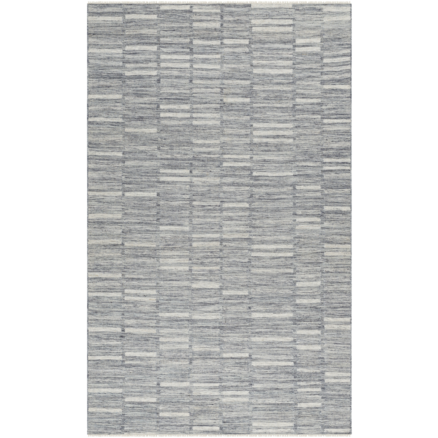 Marseille 108 X 72 inch Metallic - Silver/Sterling Grey/Grey/Light Silver Handmade Rug in 6 x 9