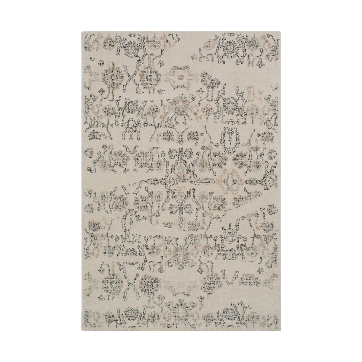 Christie 36 X 24 inch Khaki/Black/Sage Rugs, Wool