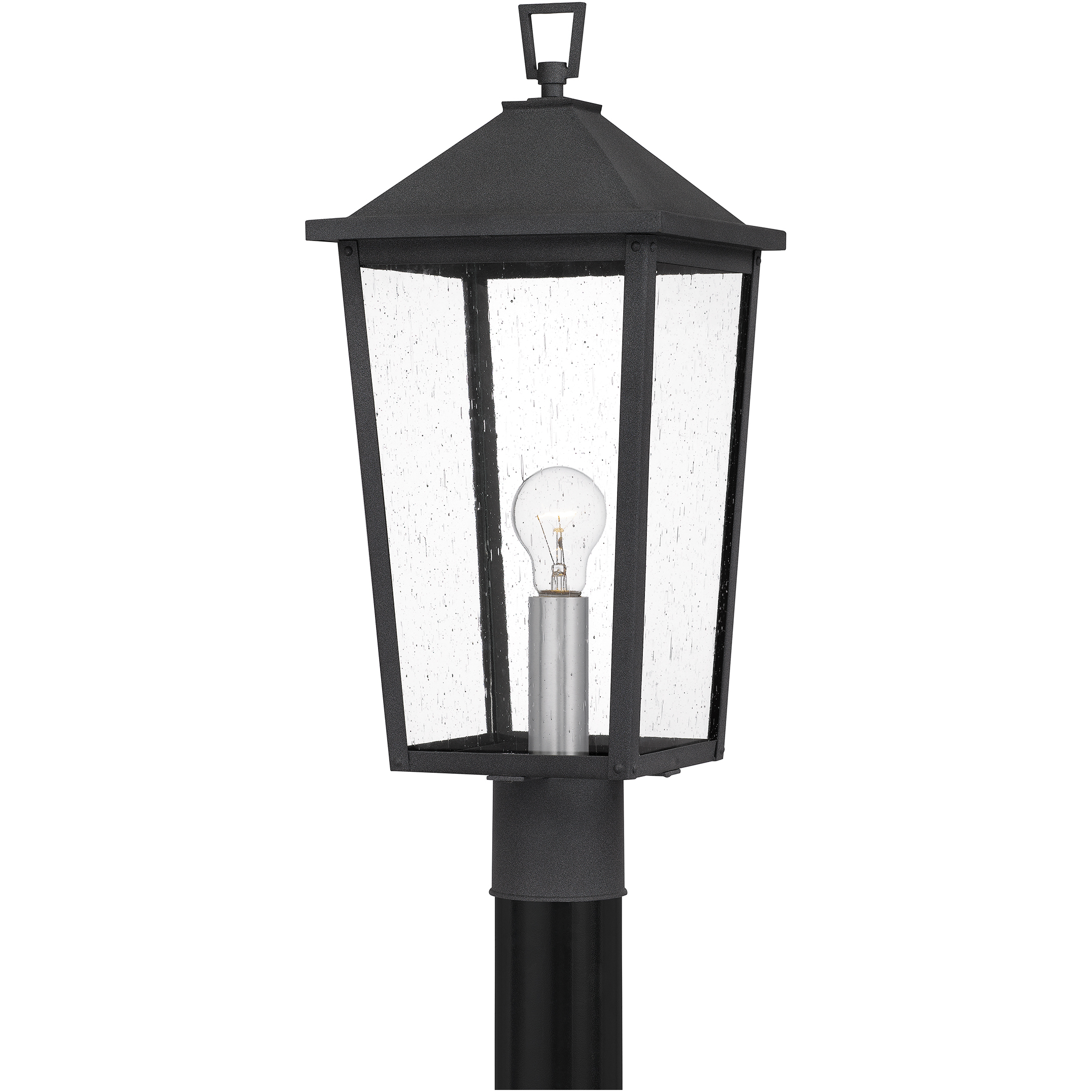 Stoneleigh 1 Light 22 inch Mottled Black Outdoor Post Lantern