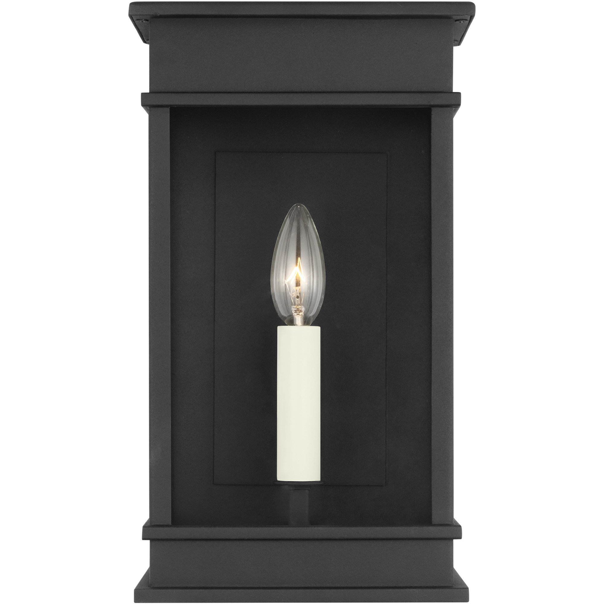 C&M by Chapman & Myers Cupertino 1 Light 13.13 inch Textured Black Outdoor Wall Lantern