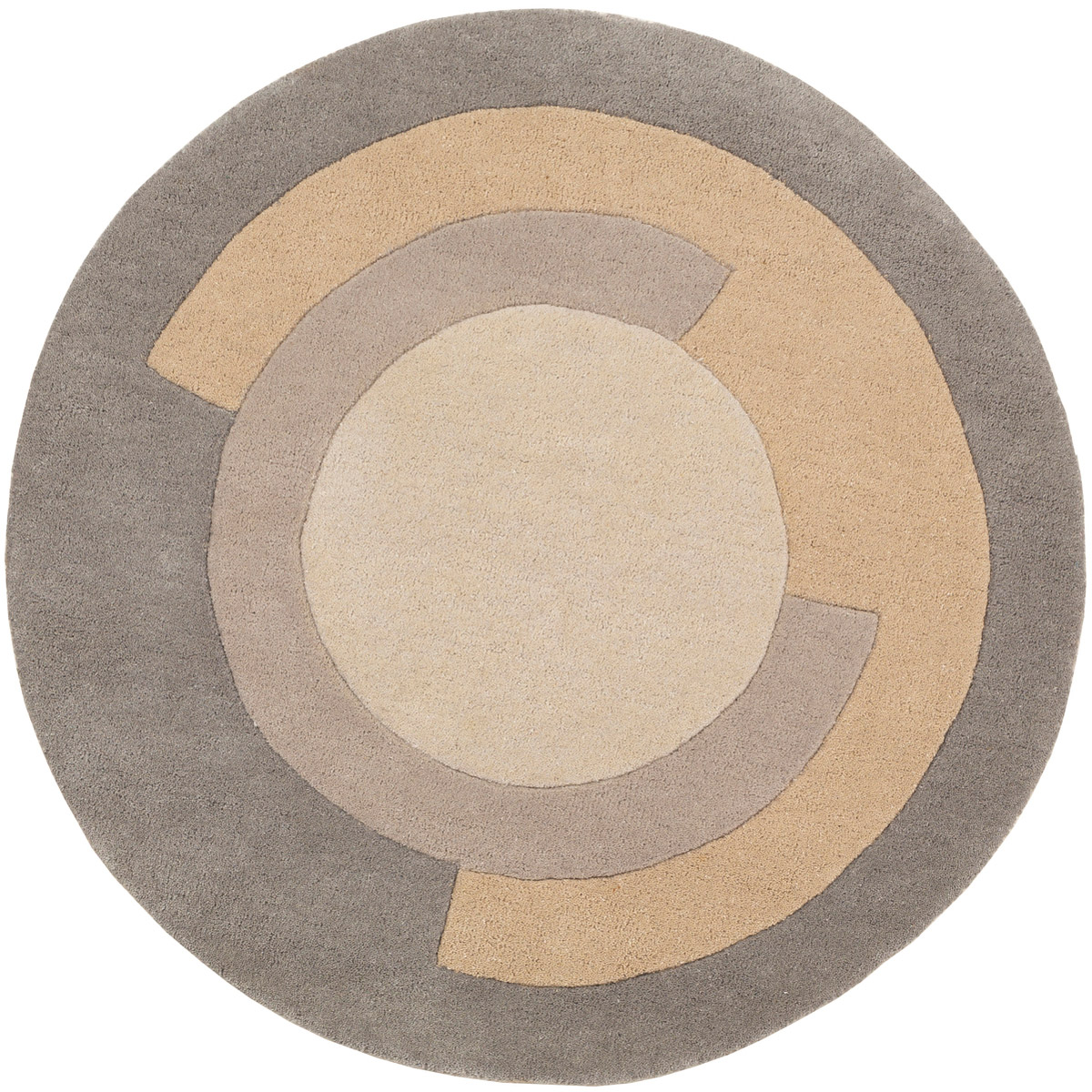 Carlisle 36 X 36 inch Medium Gray/Khaki Rugs
