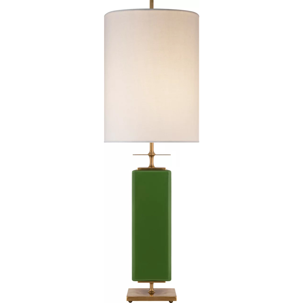 kate spade new york Beekman 37 inch 75 watt Green Table Lamp Portable Light in Cream Linen