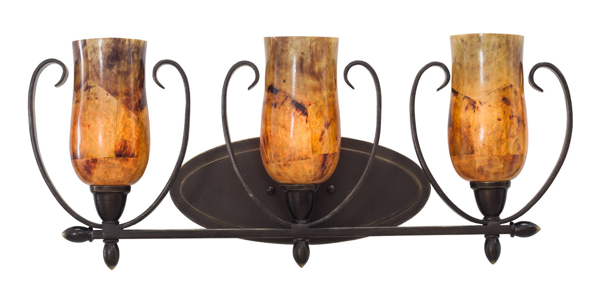 Kalco Lighting Mateo 3 Light Bath Vanity in Heirloom Bronze 7233HB