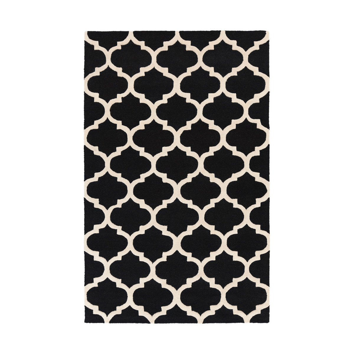 Pollack 36 X 24 inch Black Indoor Area Rug, Rectangle