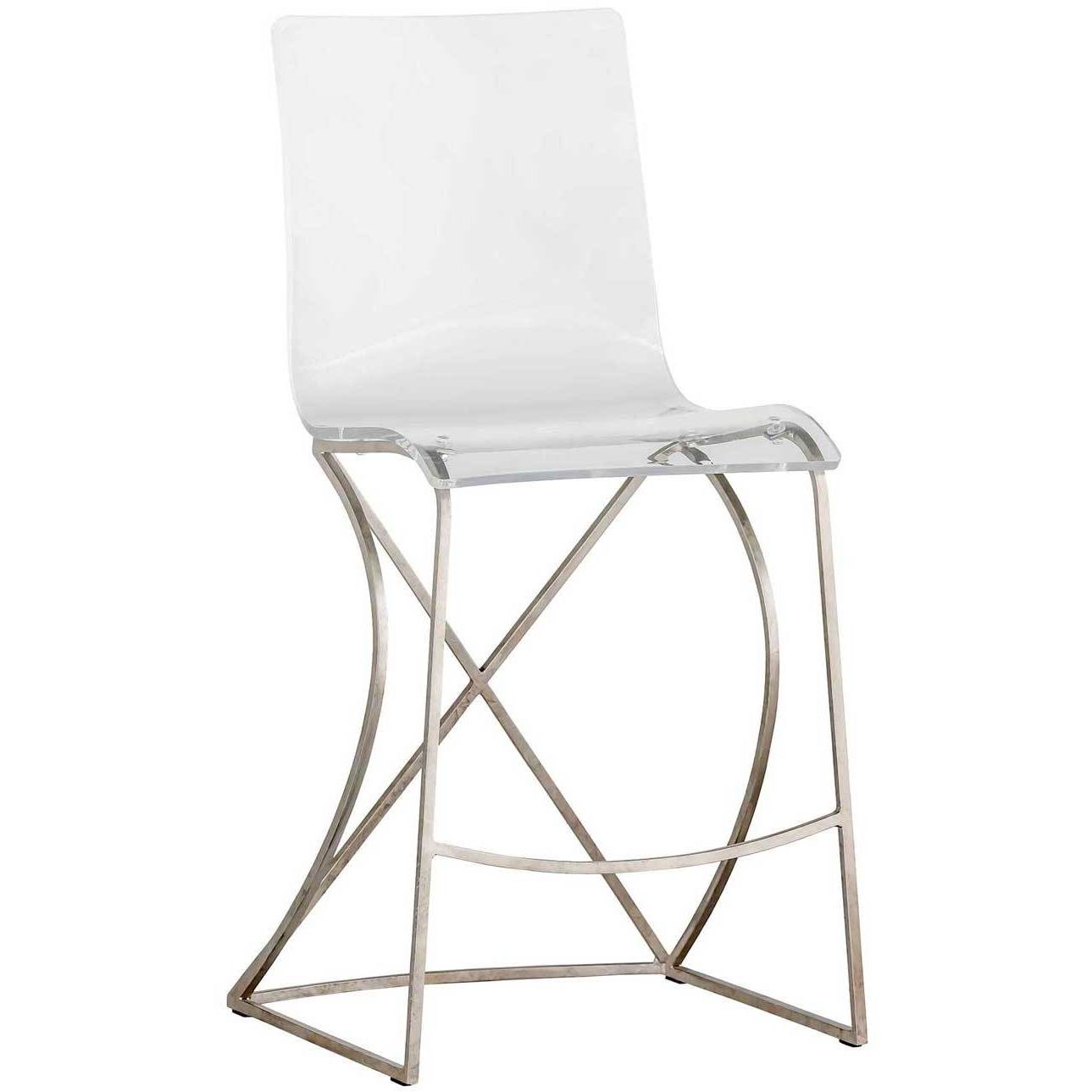 Johnson 40 inch Antique Silver Bar Counter Stool