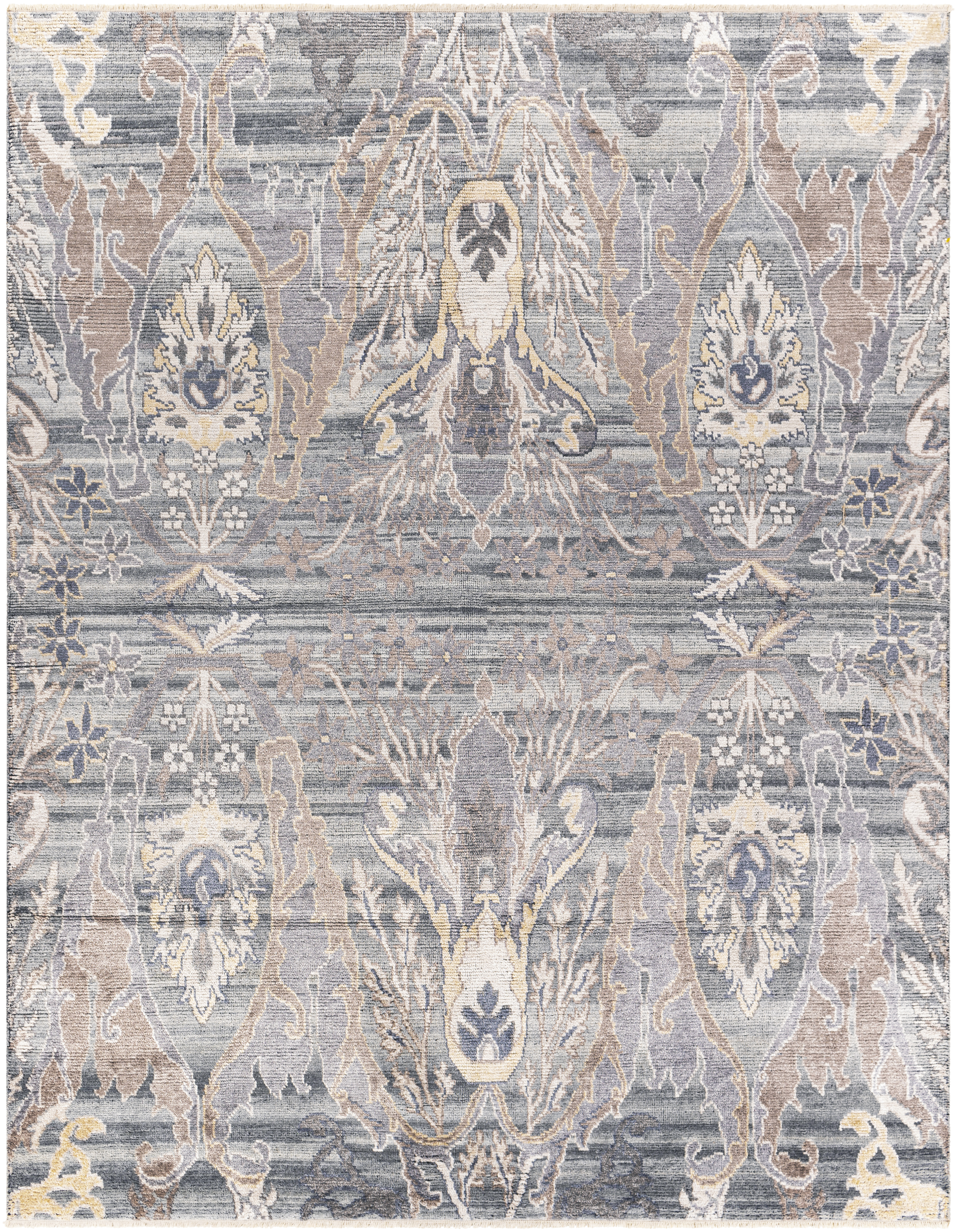 Kushal 108 X 72 inch Yellow Rug in 6 X 9, Rectangle