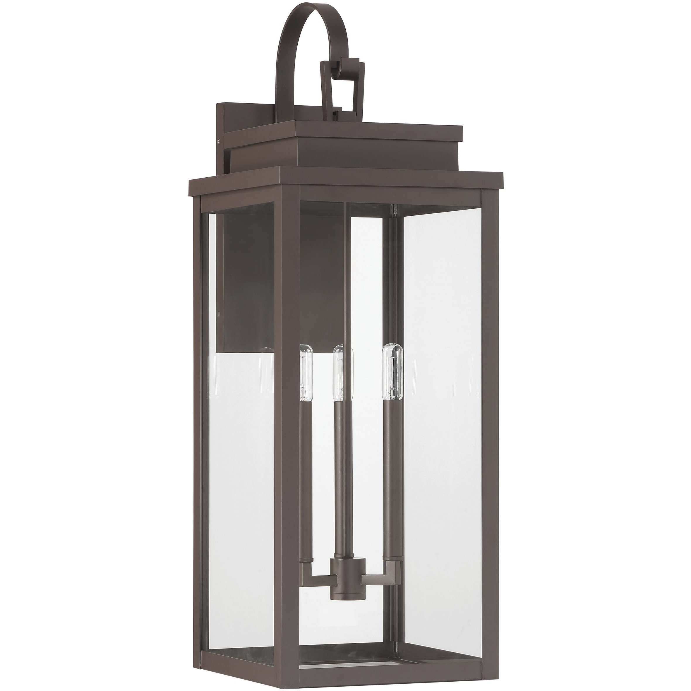 Hillside 3 Light 31 inch Dark Bronze Exterior Wall Sconce