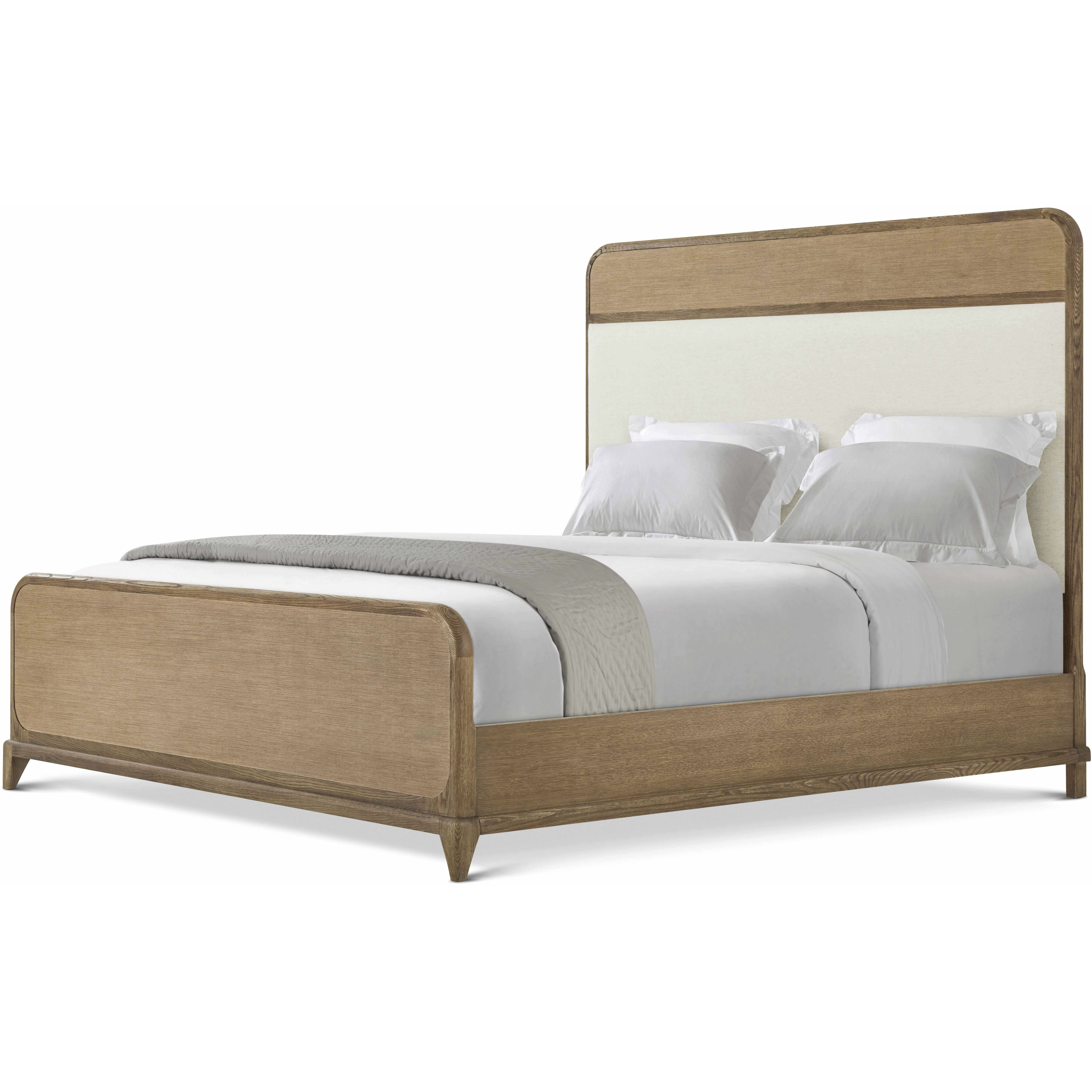 Crandon Park Light Tabaco US King Bed, Wooden, Upholstered, Coastal