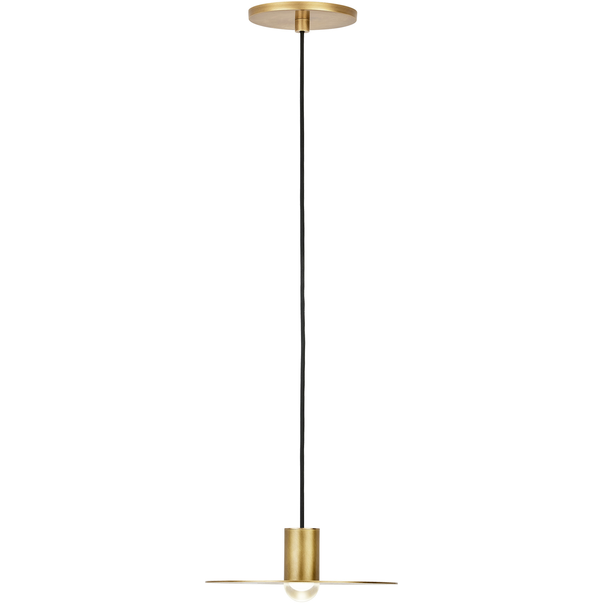 Sean Lavin Eaves LED Natural Brass Pendant Ceiling Light, Integrated LED
