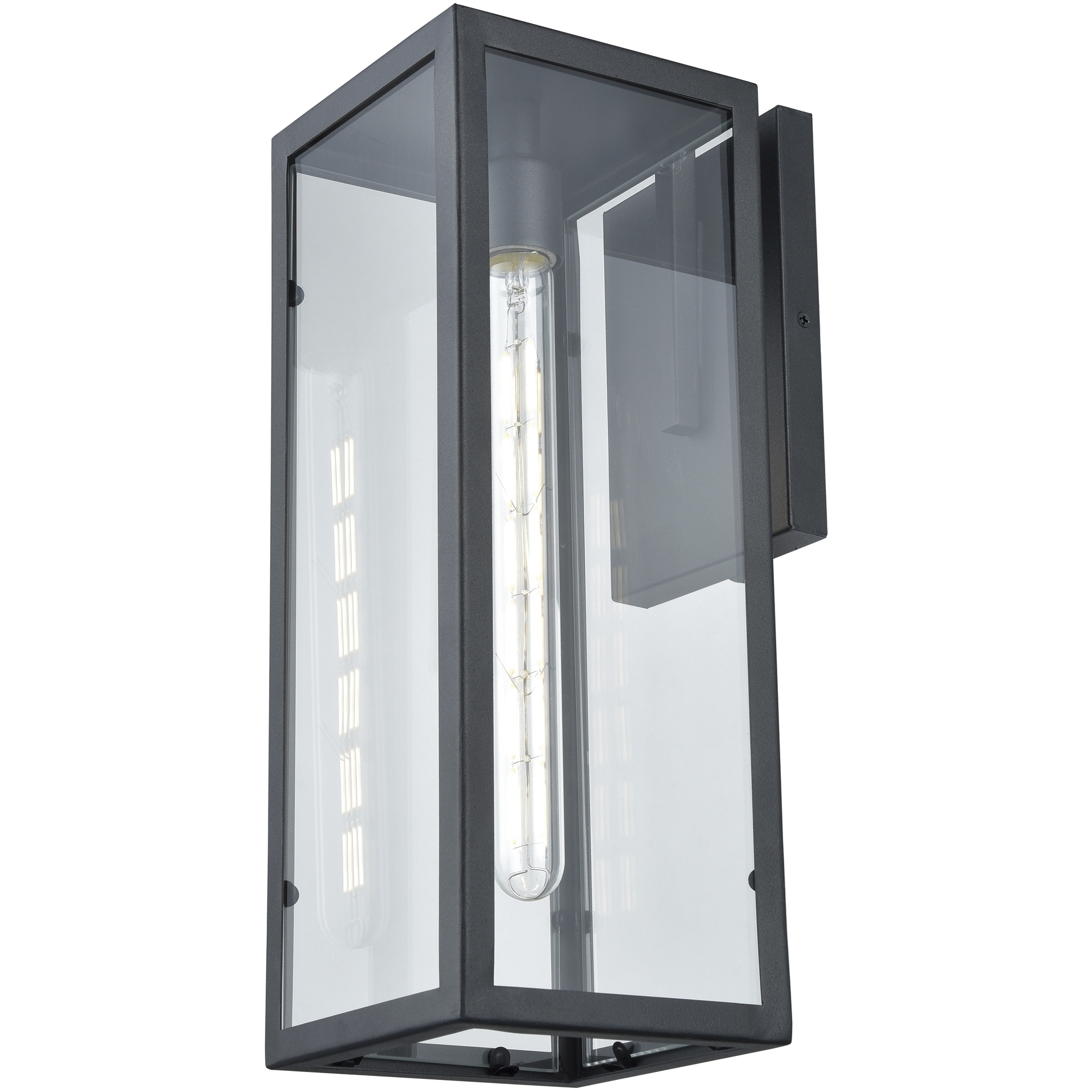 Baker Street 1 Light 17 inch Black Outdoor Sconce