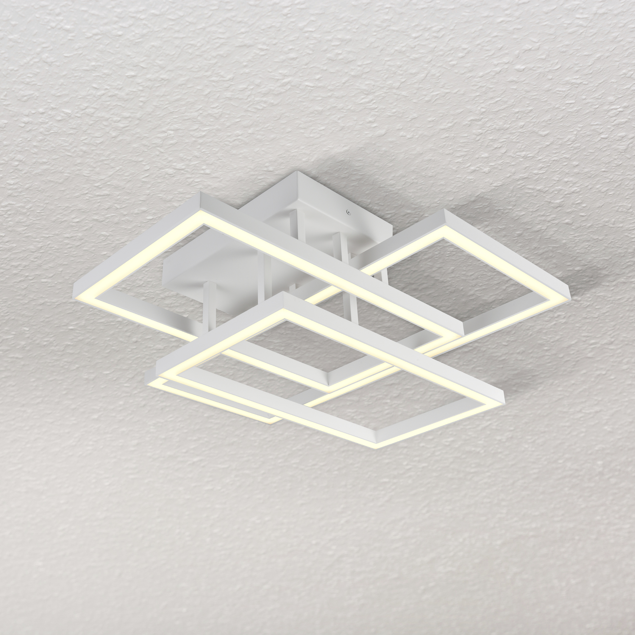 Radium 27.5 inch White Semi-Flush Ceiling Light