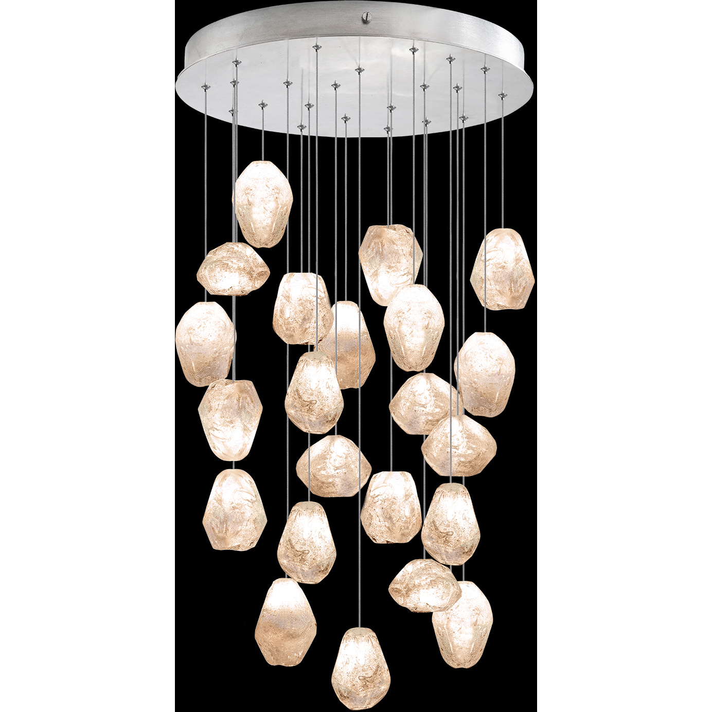 Natural Inspirations 22 Light 24 inch Silver Pendant Ceiling Light