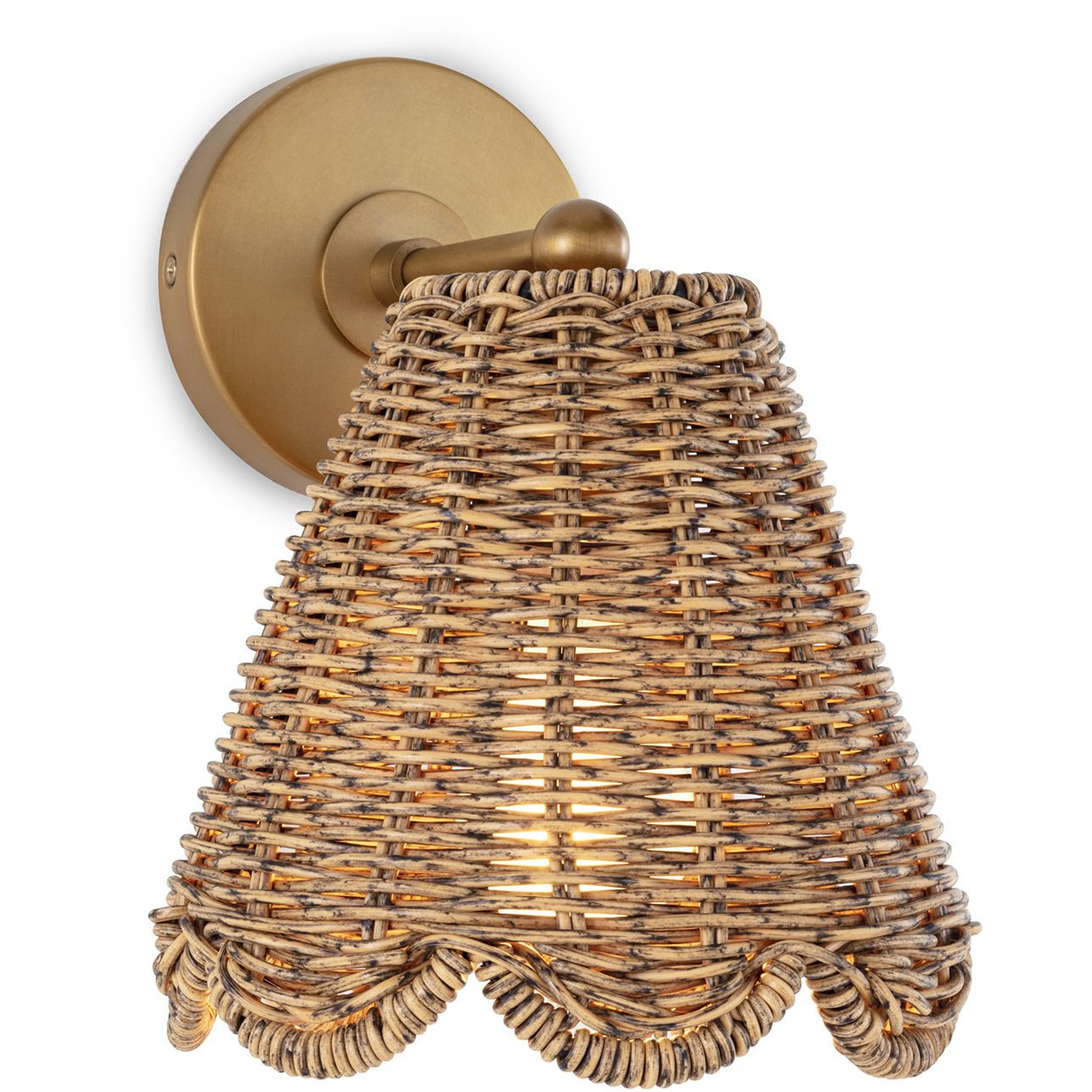 Regina Andrew Kismet 1 Light 7.5 inch Natural Brass Wall Sconce Wall Light, Hanging 15-1195NB - Open Box