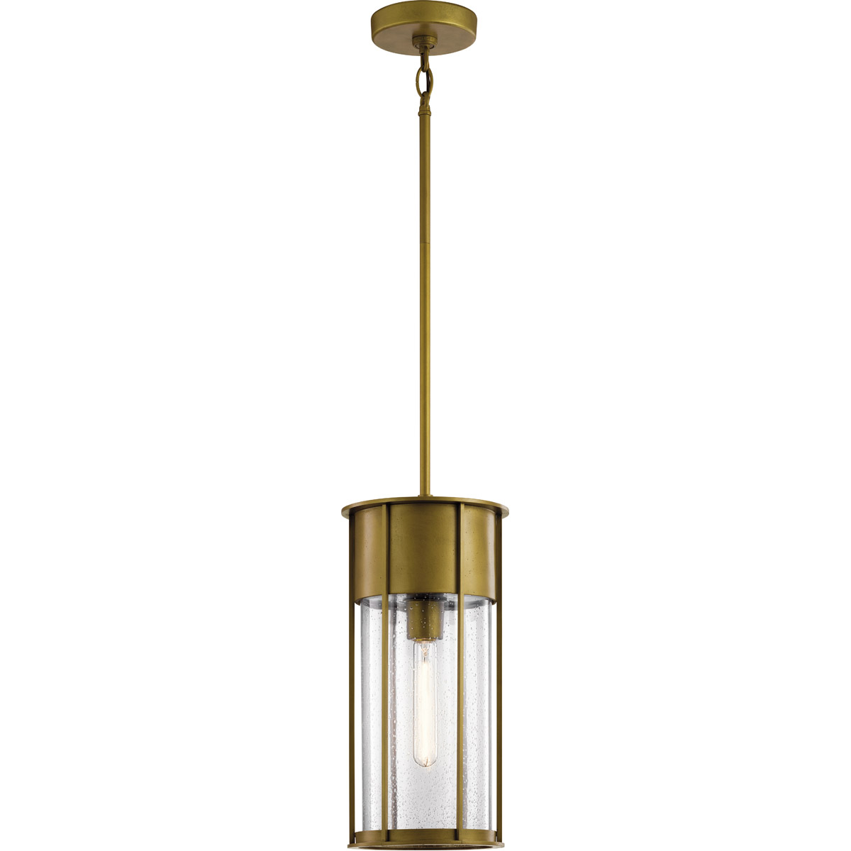 Camillo 1 Light 8 inch Natural Brass Outdoor Hanging Pendant