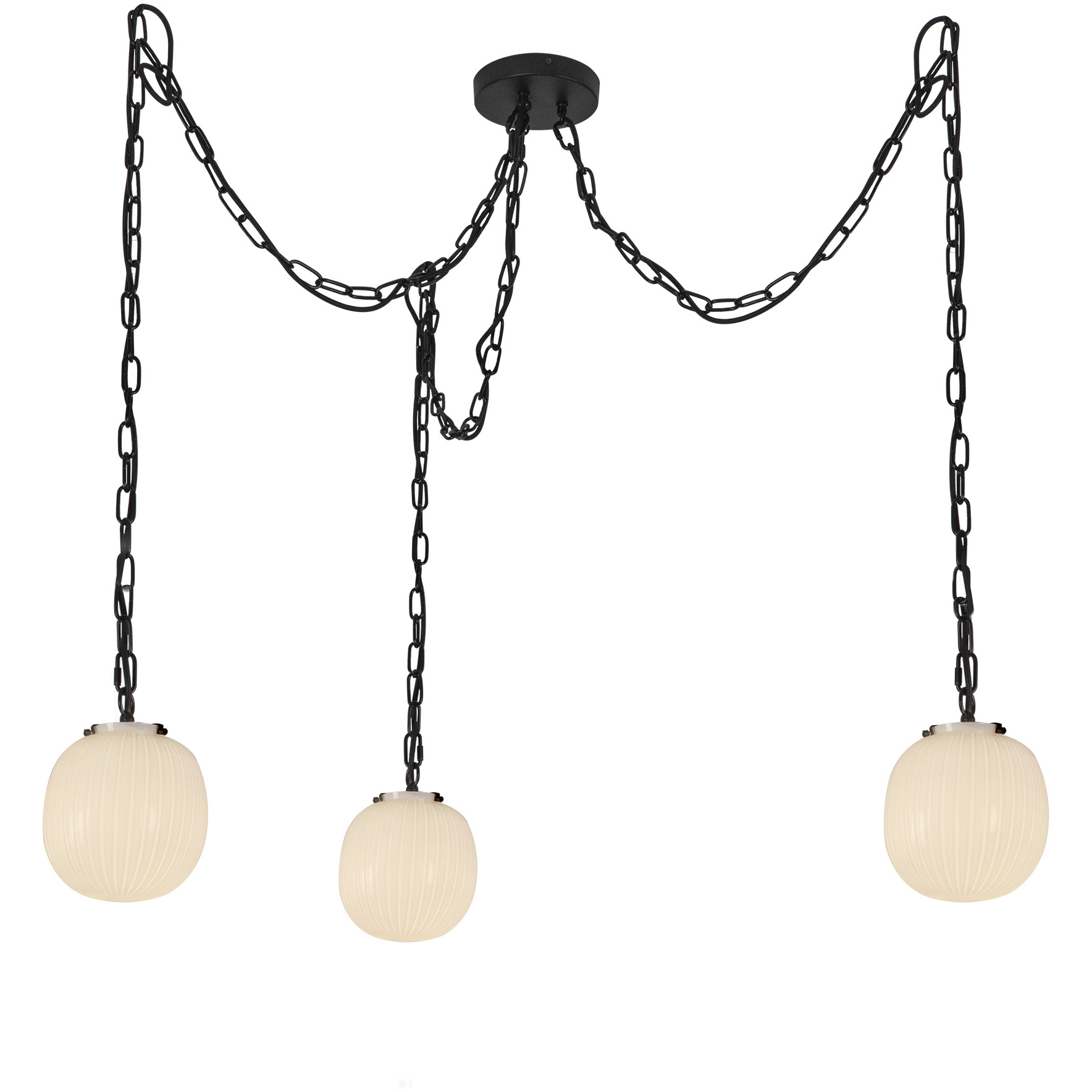 Alora Mood Cherise 3 Light 6.75 inch Matte Black Pendant Ceiling Light