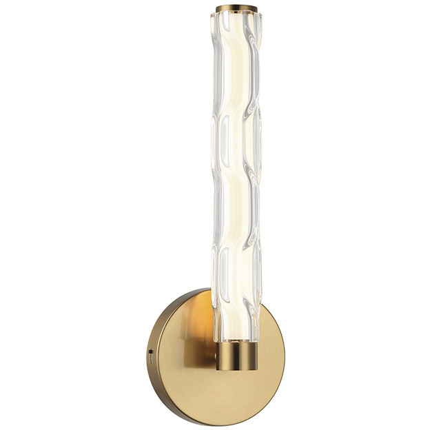 Ripley LED 5.13 inch Aged Gold Brass Wall Sconce Wall Light