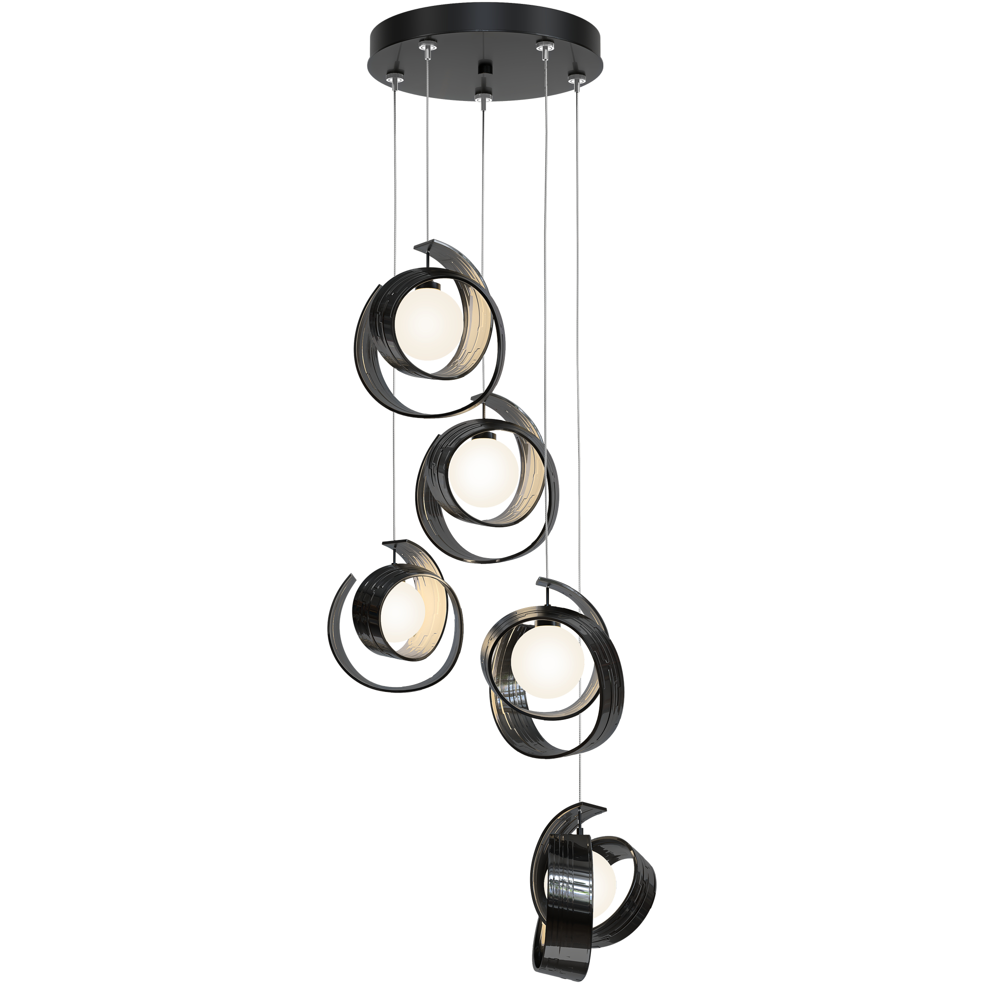 Riza 5 Light 19.1 inch Ink Pendant Ceiling Light, Standard