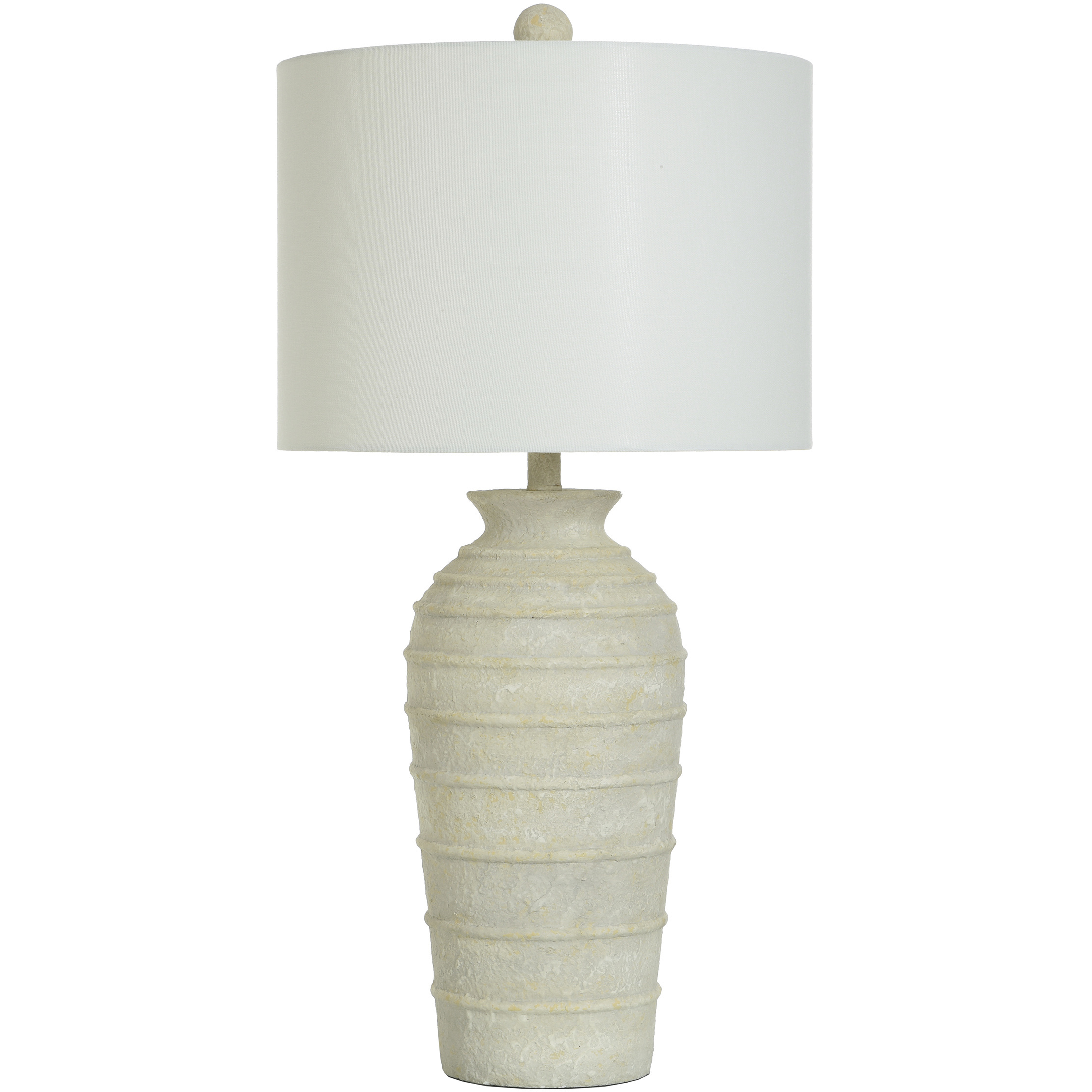 Cameron 32 inch 150.00 watt Cream with Yellow Touches Table Lamp Portable Light