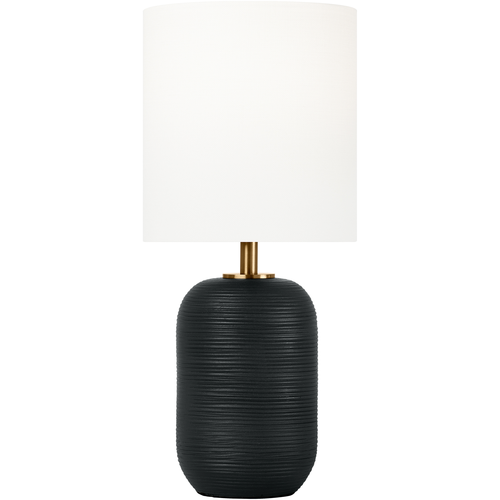 Hable Fanny 14 inch 9 watt Rough Black Ceramic Table Lamp Portable Light
