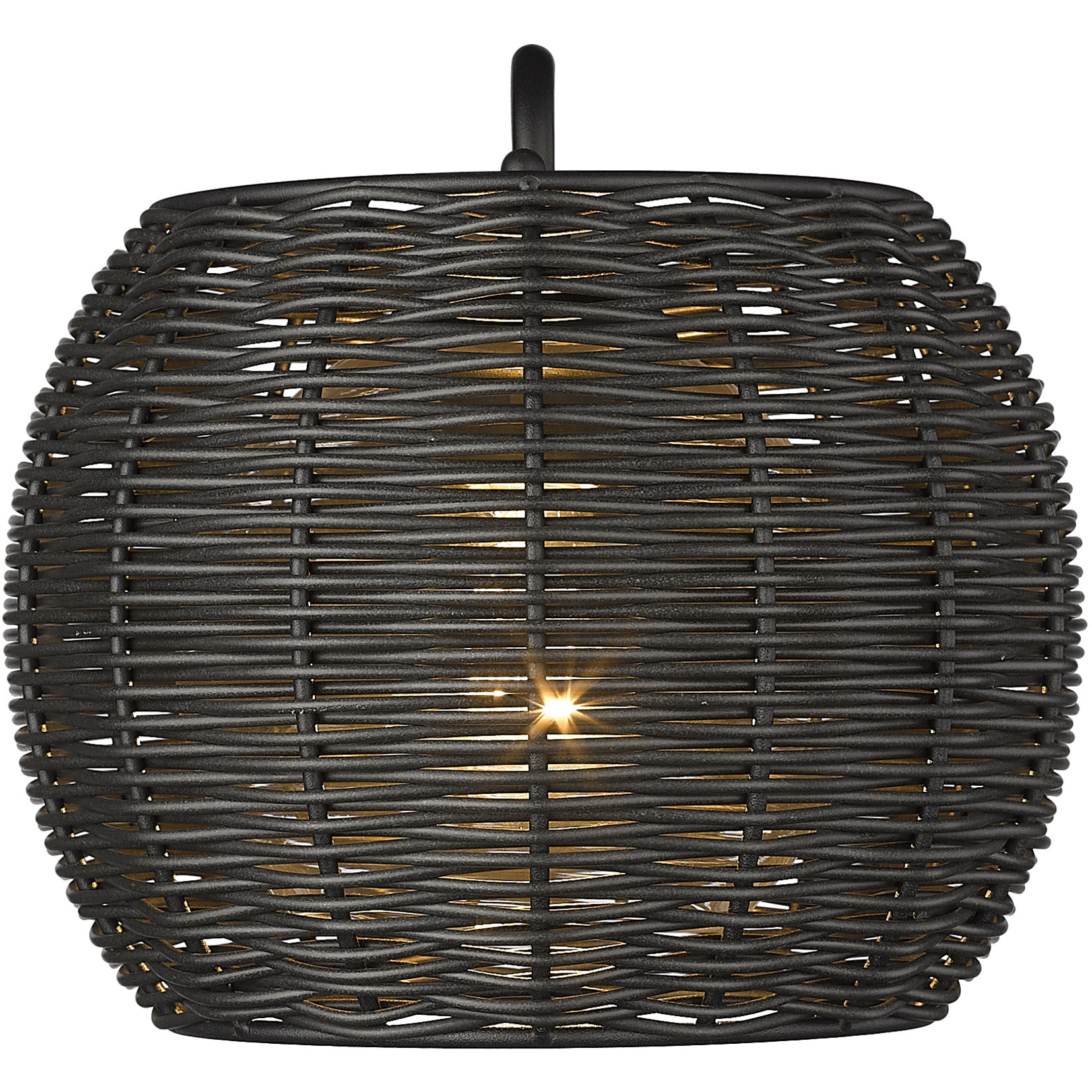 Vail 1 Light 12.38 inch Natural Black Outdoor Wall