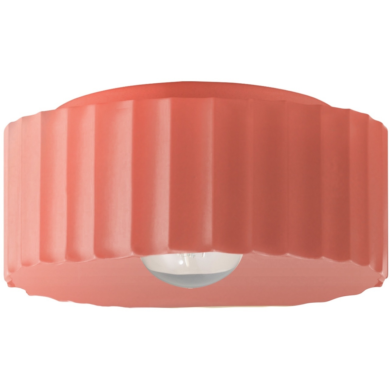 Radiance 1 Light 13 inch Gloss Blush Flush Mount Ceiling Light