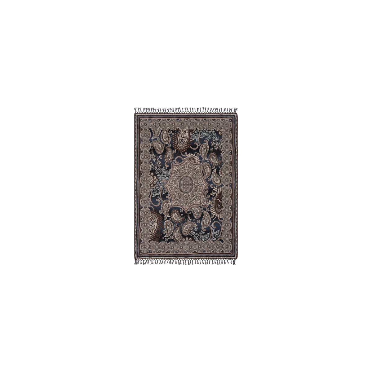 Indira 60 X 50 inch Green and Grey Throw