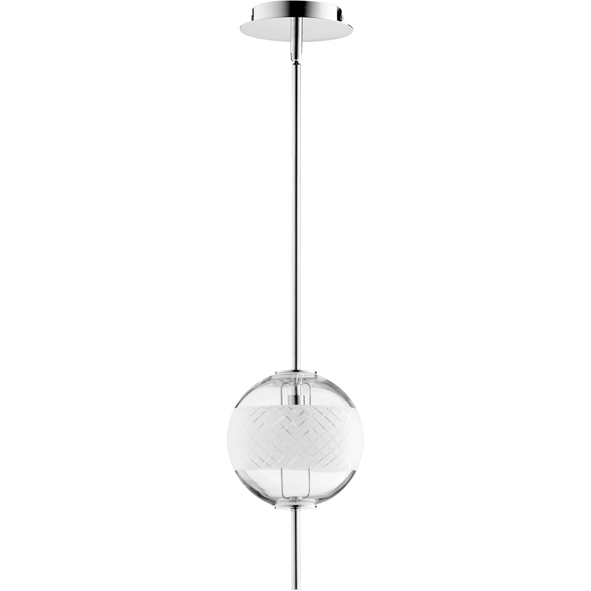 Peloton 1 Light 7 inch Polished Nickel Pendant Ceiling Light