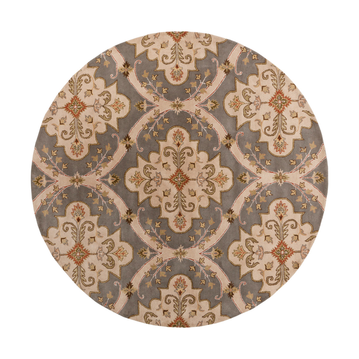 Crowne 96 inch Gray and Brown Area Rug, Wool