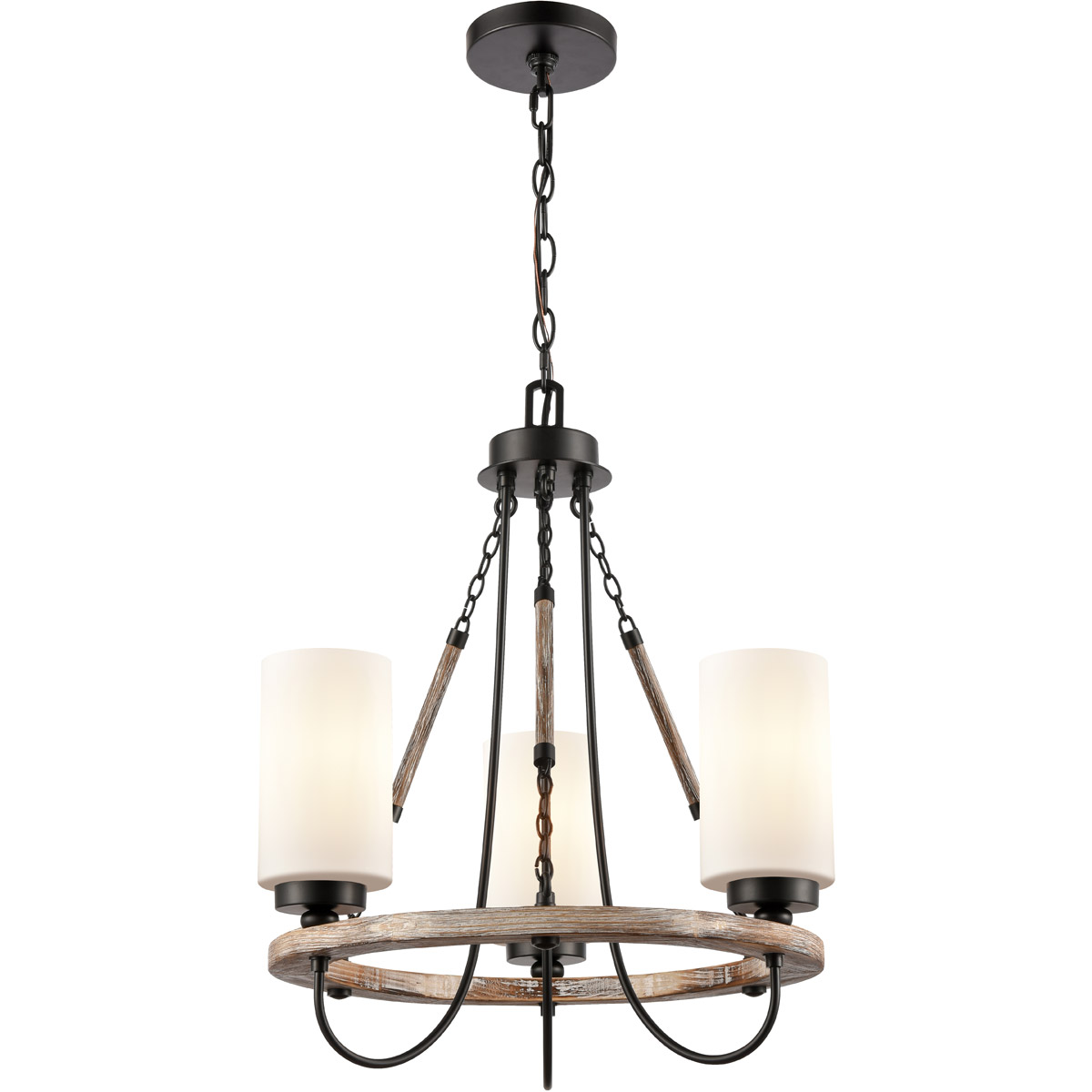 Paladin LED 19.13 inch Matte Black Mini Chandelier Ceiling Light
