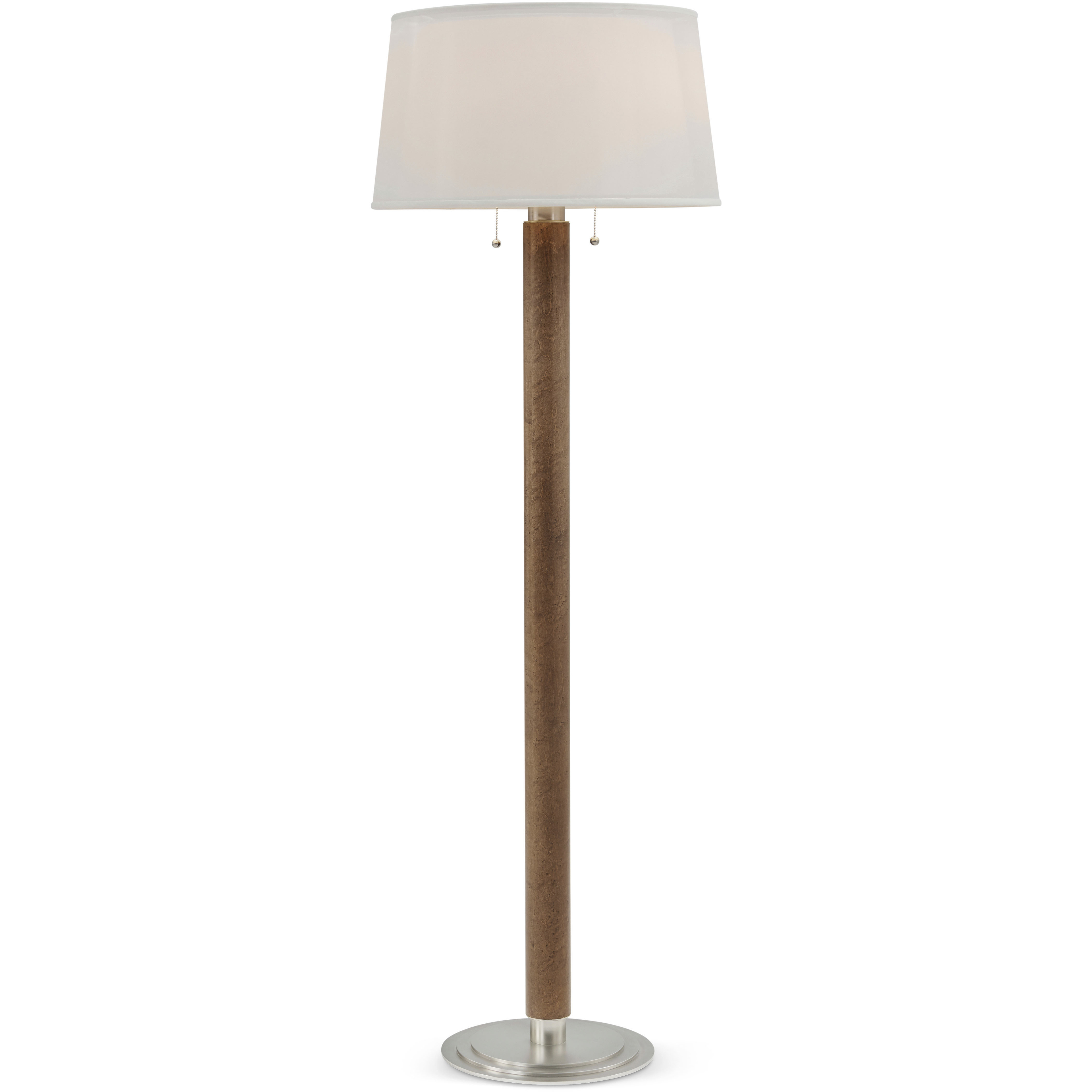 Origins 67 inch Landmark Floor Lamp Portable Light, Wooden & Brass, Upholstered, TA Illuminations
