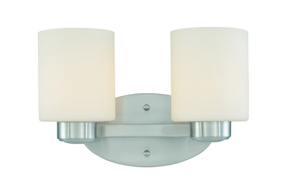 Brookings 2 Light 12 inch Satin Nickel Bath Vanity Wall Light