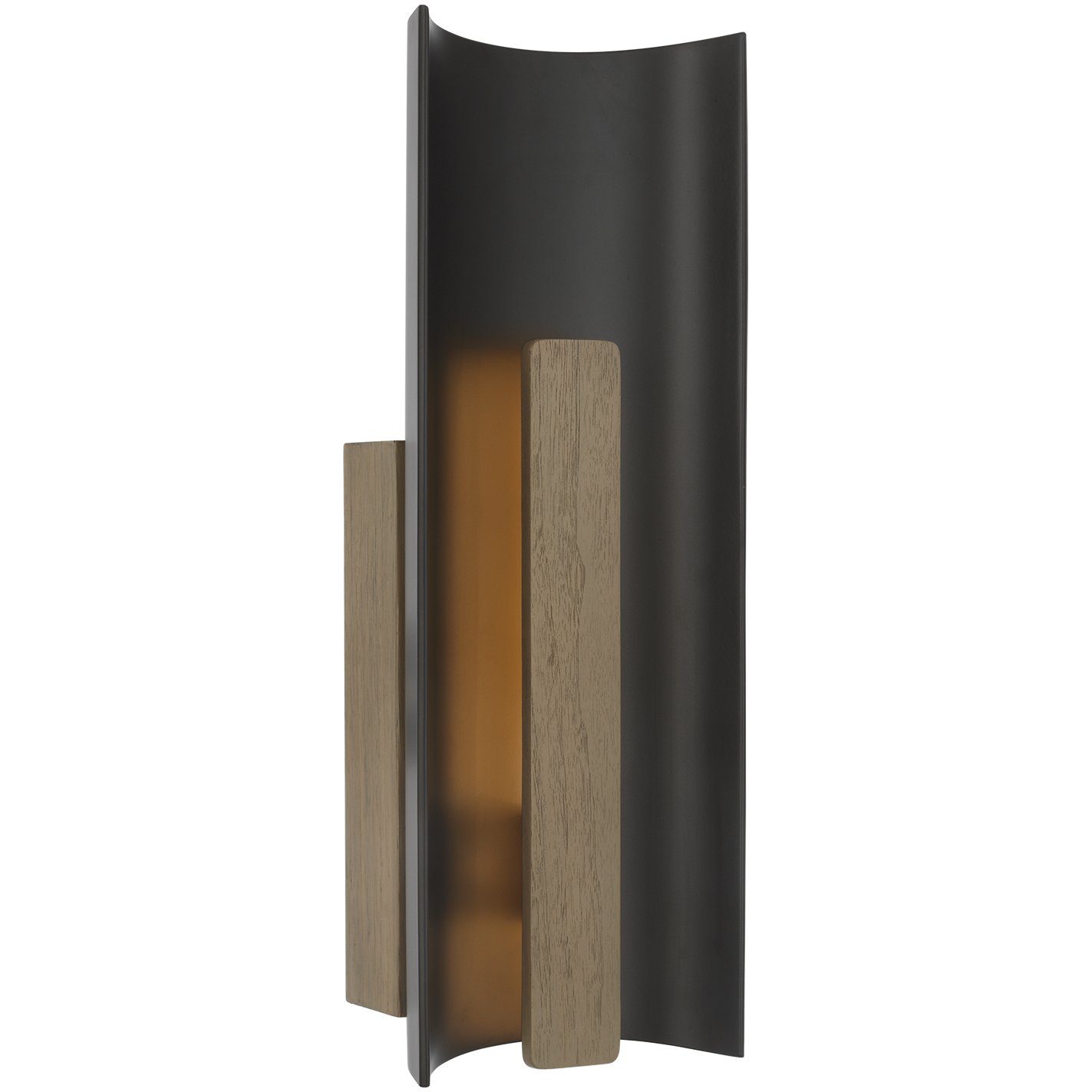 Anne-Marie Barton Remi LED 6.5 inch Matte Carbon and Warm Walnut Sconce Wall Light