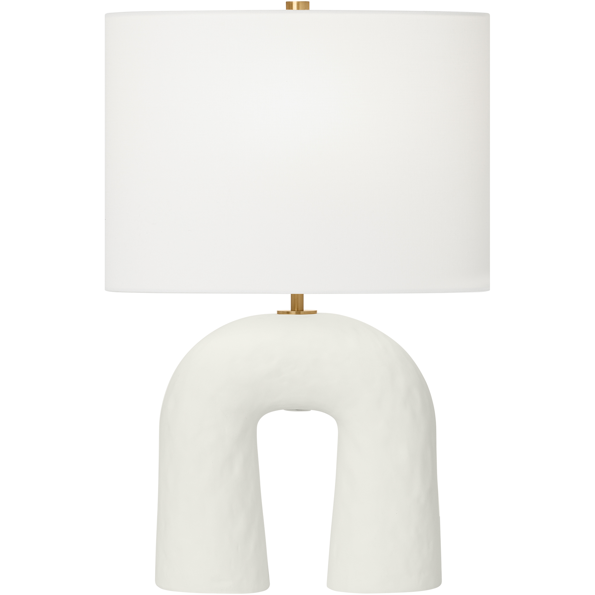 Hable Aura 20 inch 9 watt Matte White Ceramic Table Lamp Portable Light