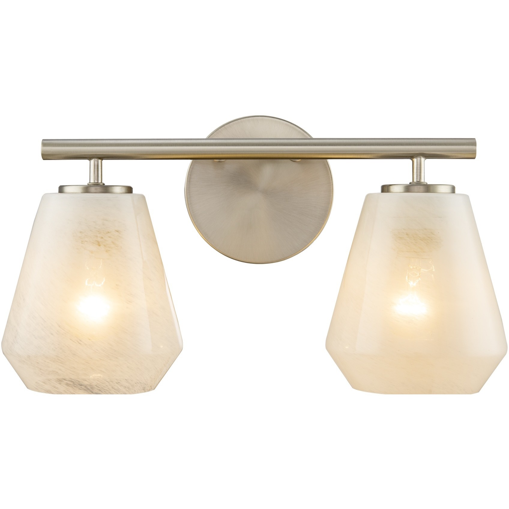 Brooke 2 Light 14.75 inch Brushed Nickel Bathroom Vanity Wall Light