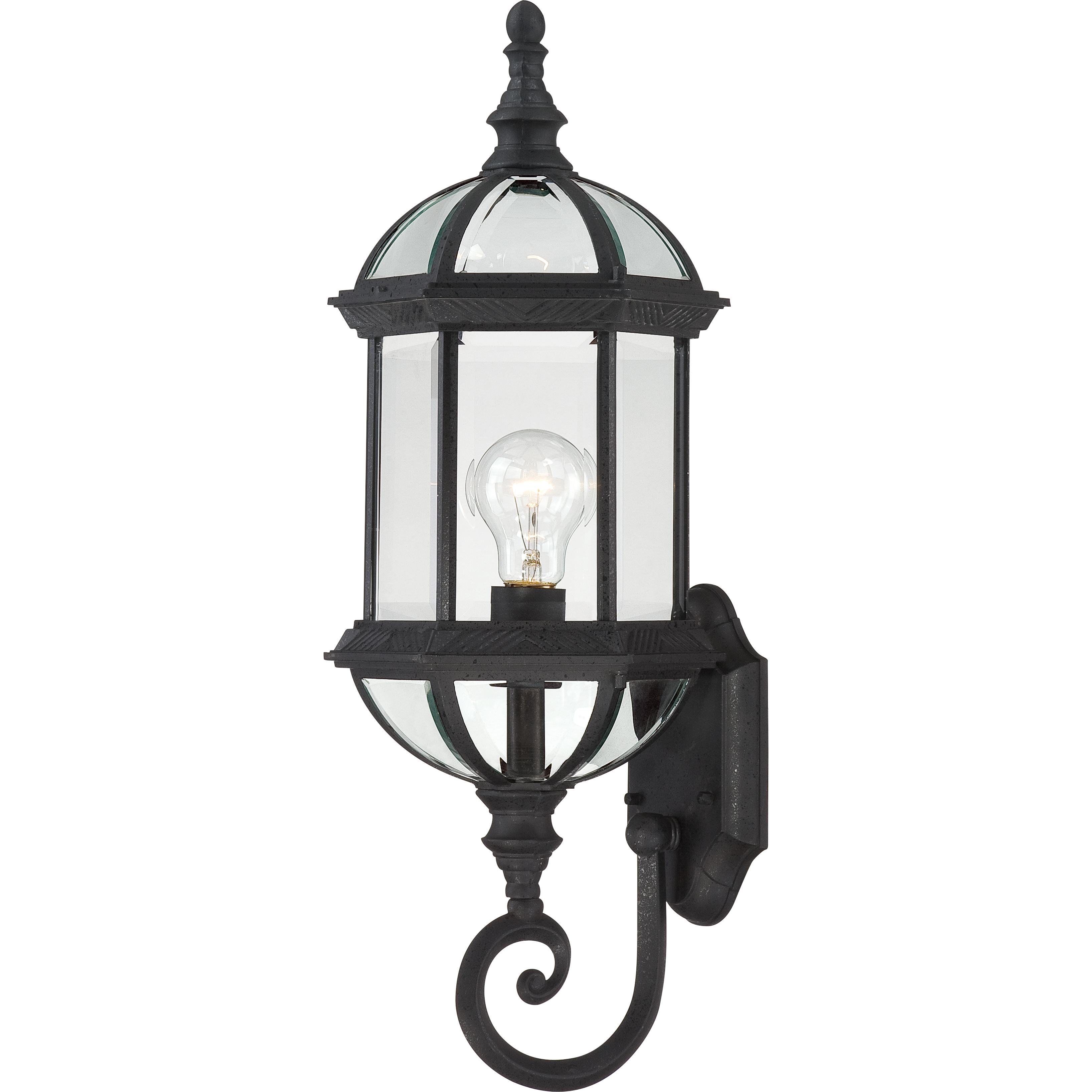 Boxwood 1 Light 22 inch Textured Black Outdoor Wall Sconce
