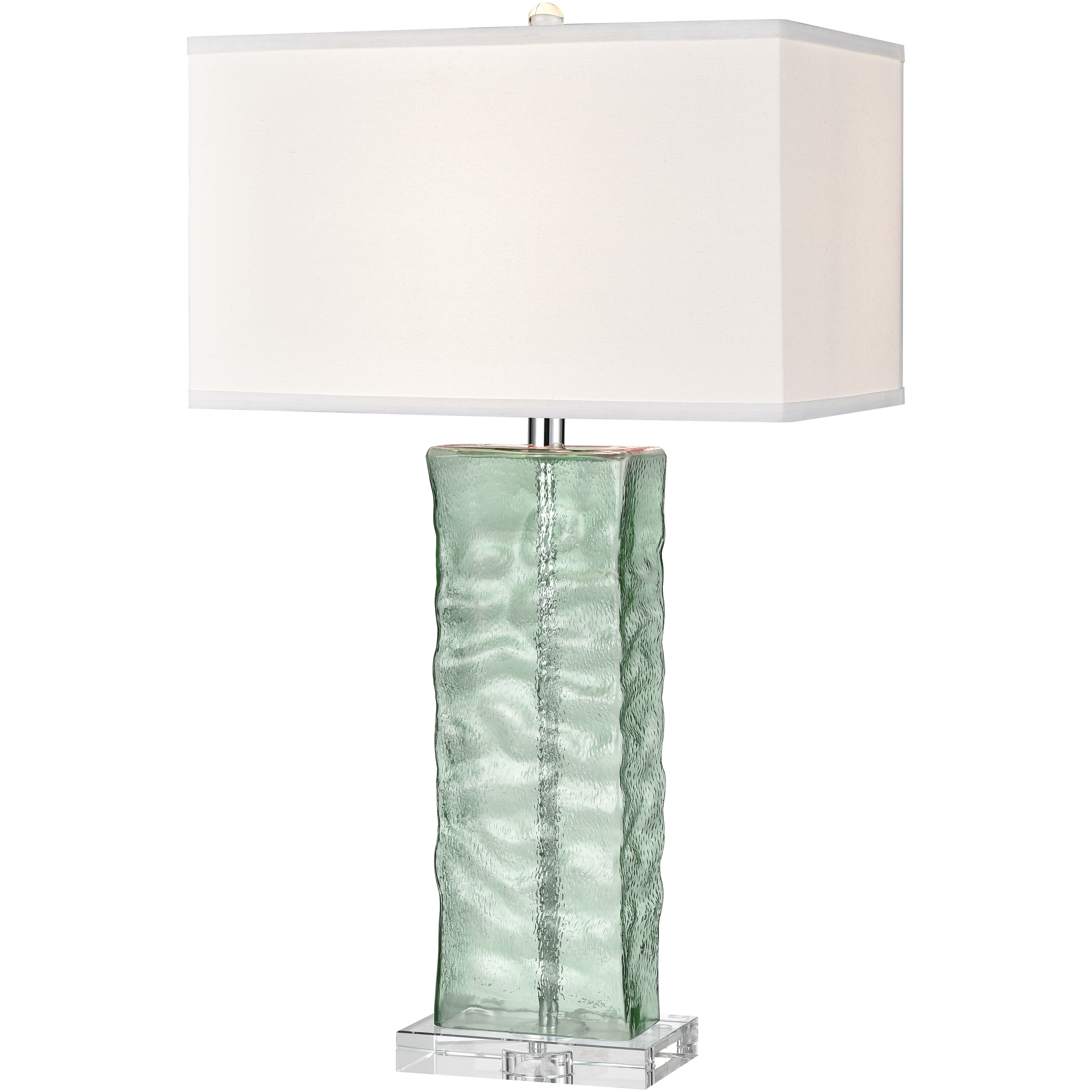 Arendell 30 inch 150 watt Light Blue with Clear Table Lamp Portable Light