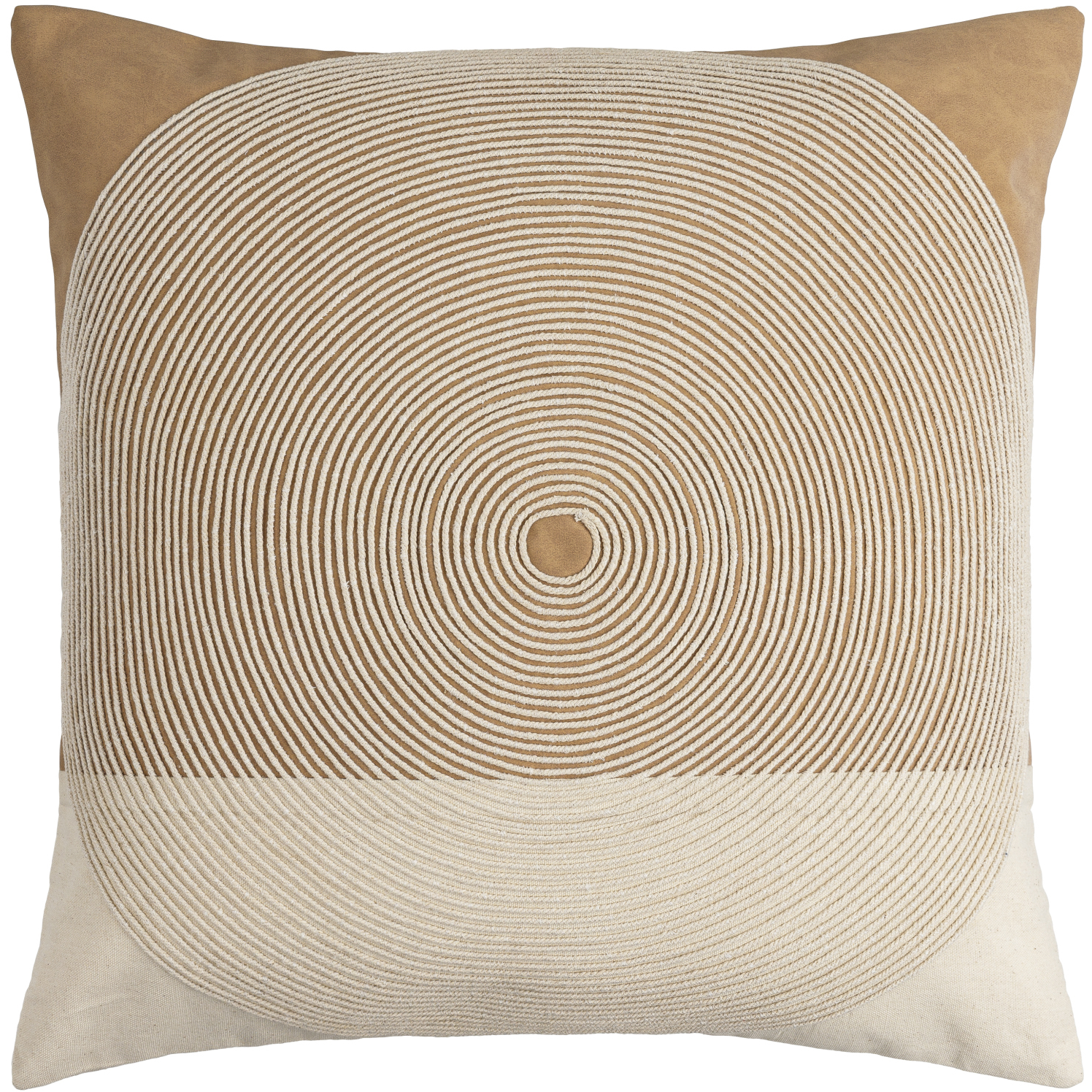 Eternity 18 X 18 inch Beige / Brown Accent Pillow