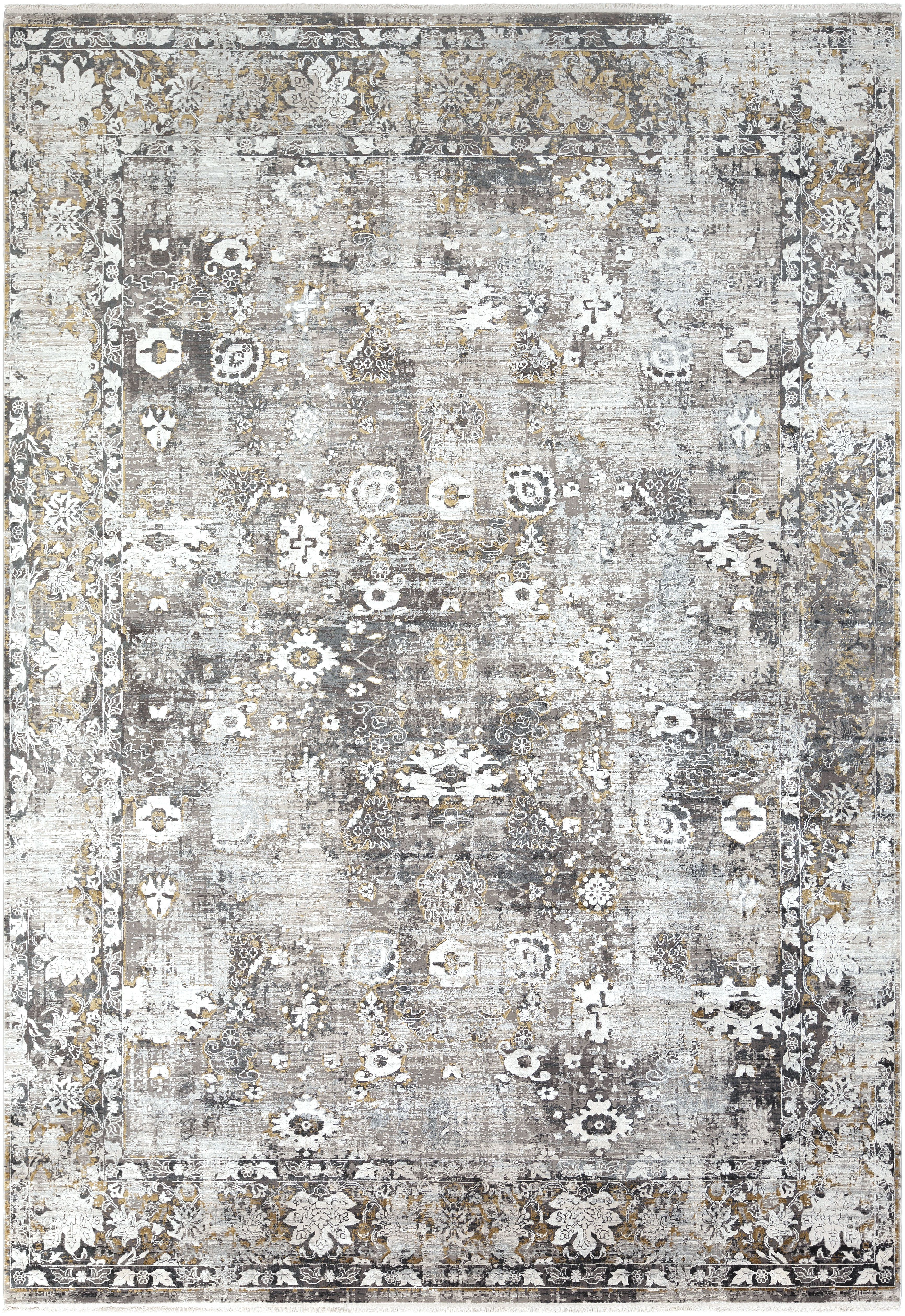 Solar 134 X 90 inch Black Rug in 8 x 11, Rectangle