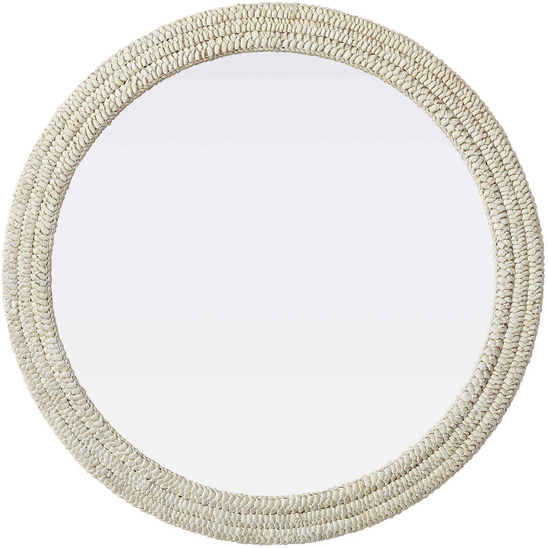 Marlowe 42 X 42 inch Linen White Mirror