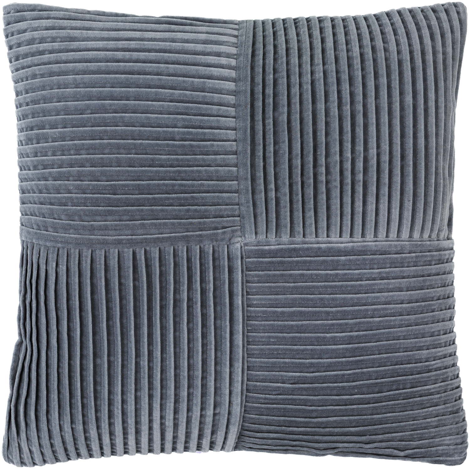 Conrad 20 X 20 inch Slate Blue/Grey/Nickel/Ink/Slate/Pewter Accent Pillow