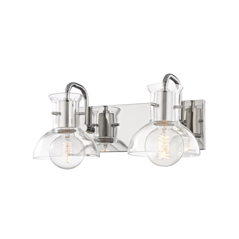 Riley 2 Light 14.5 inch Polished Nickel Bath And Vanity Wall Light