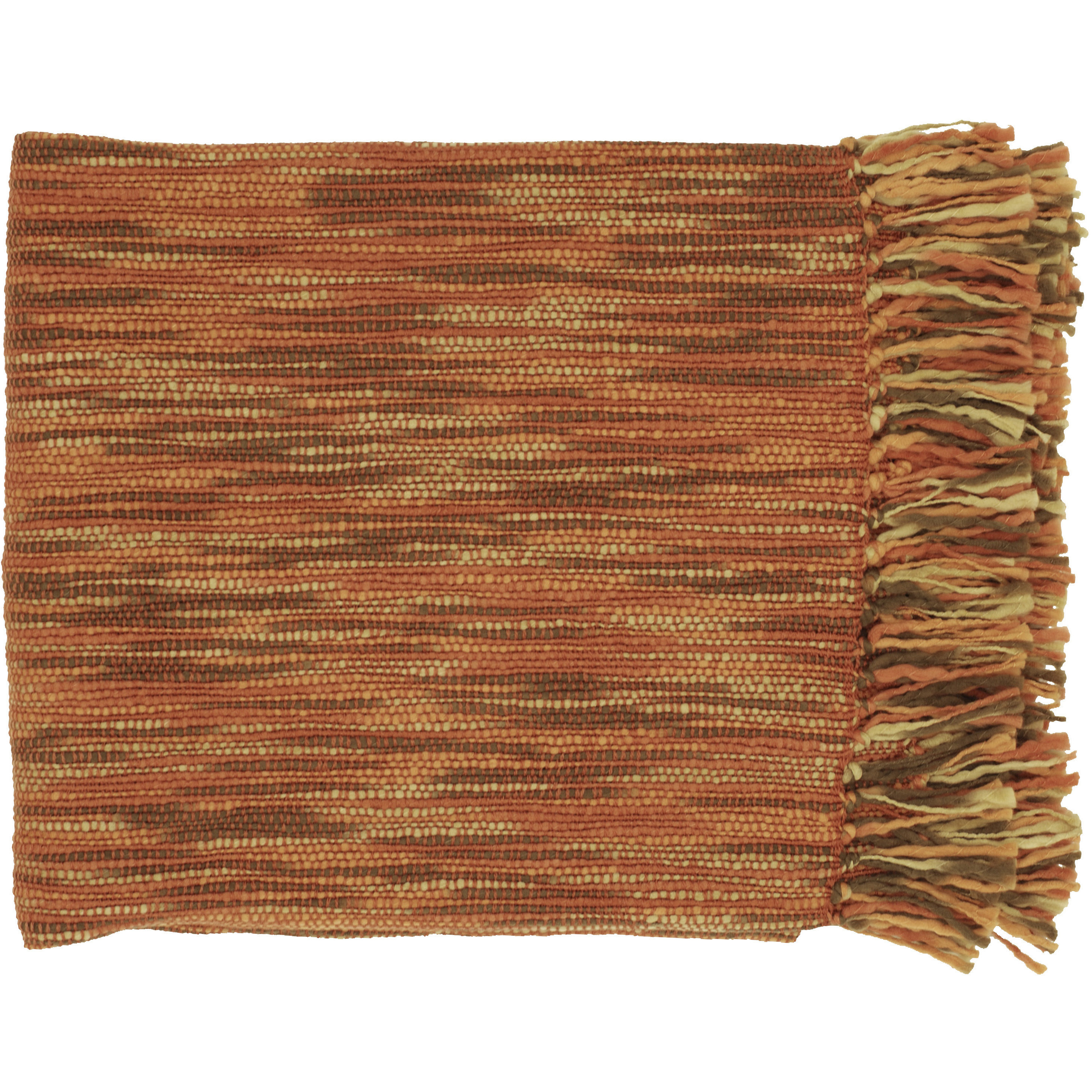 Teegan 78 X 55 inch Brick Red Throw, Rectangle