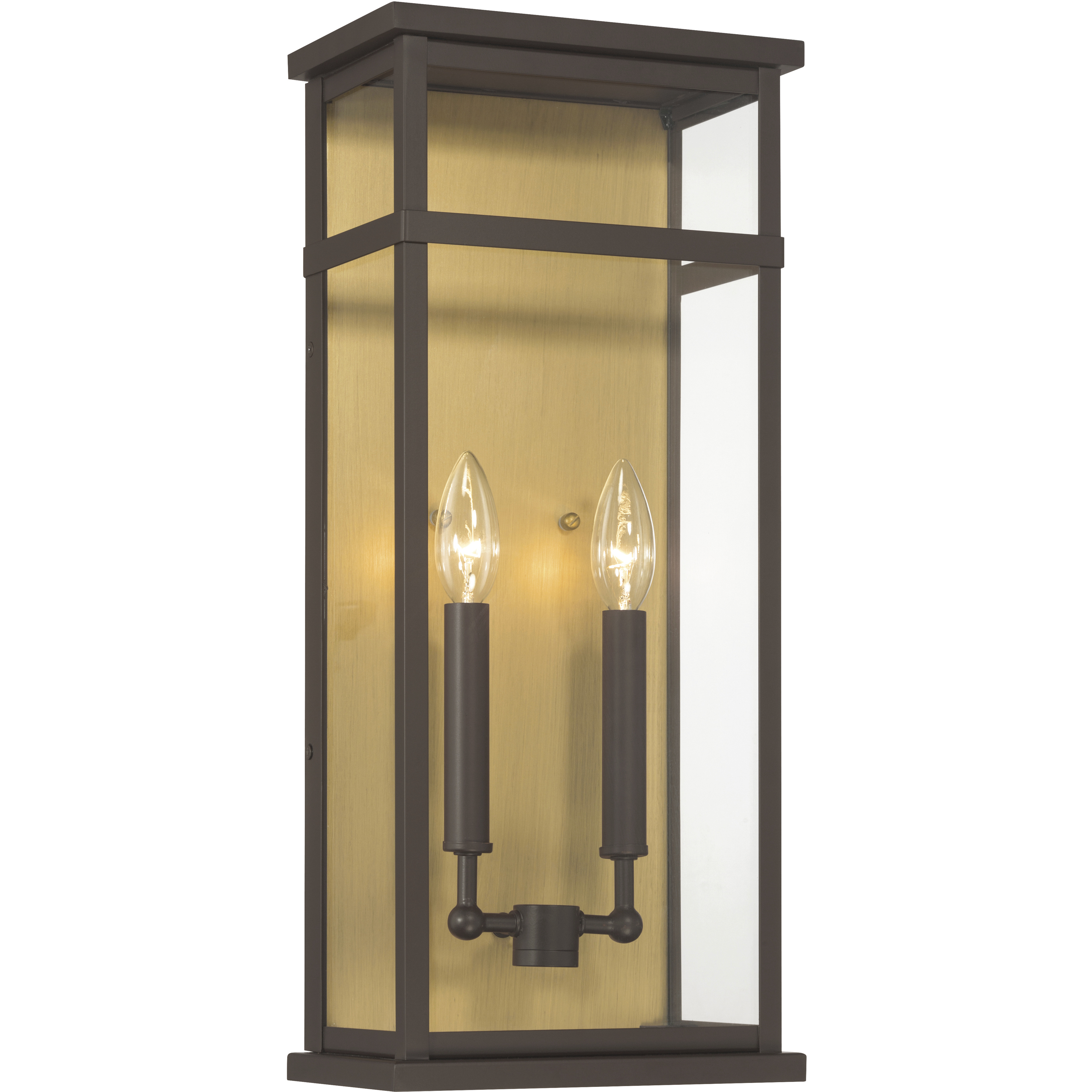 Briarlane 2 Light 20 inch Painted Legacy Brass and Dark Bronze Outdoor Wall Sconce